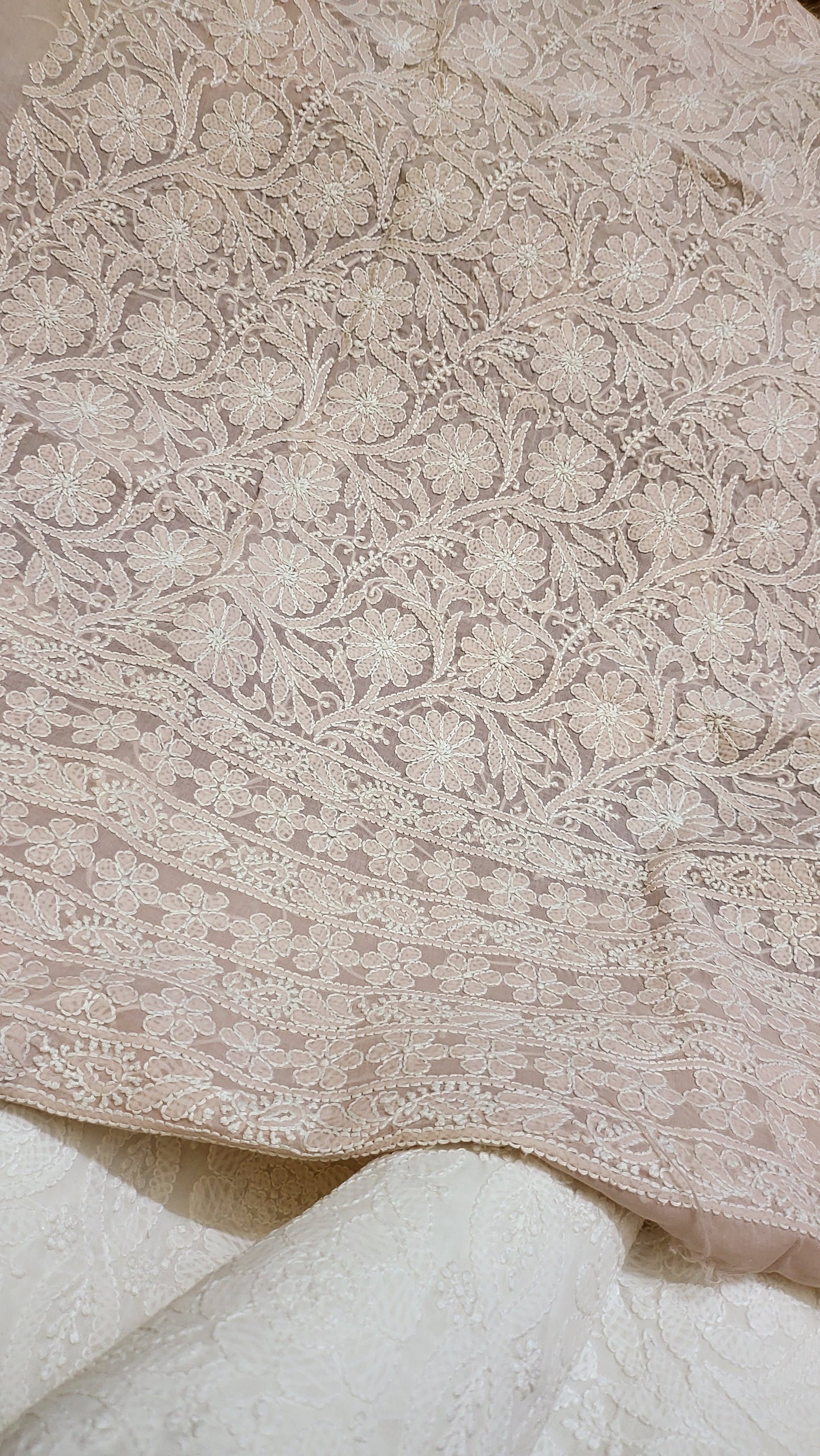 Teapink : chikankari shirt
