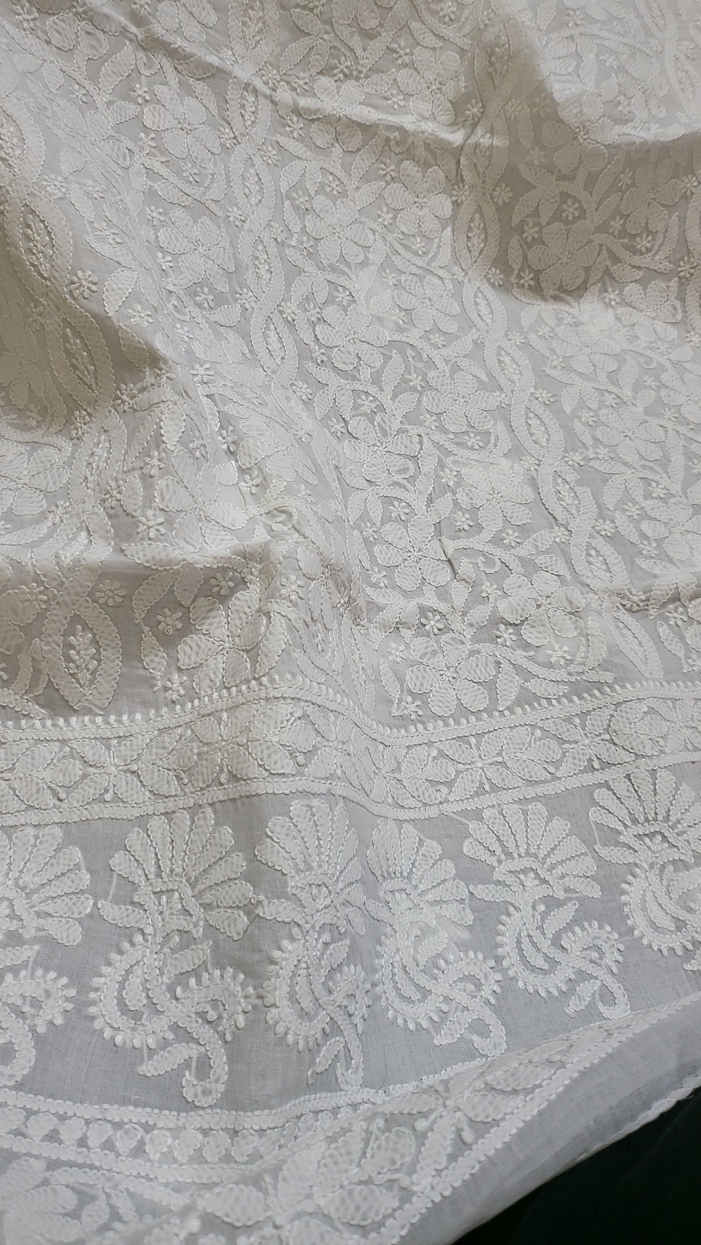 Chikankari shirt : white
