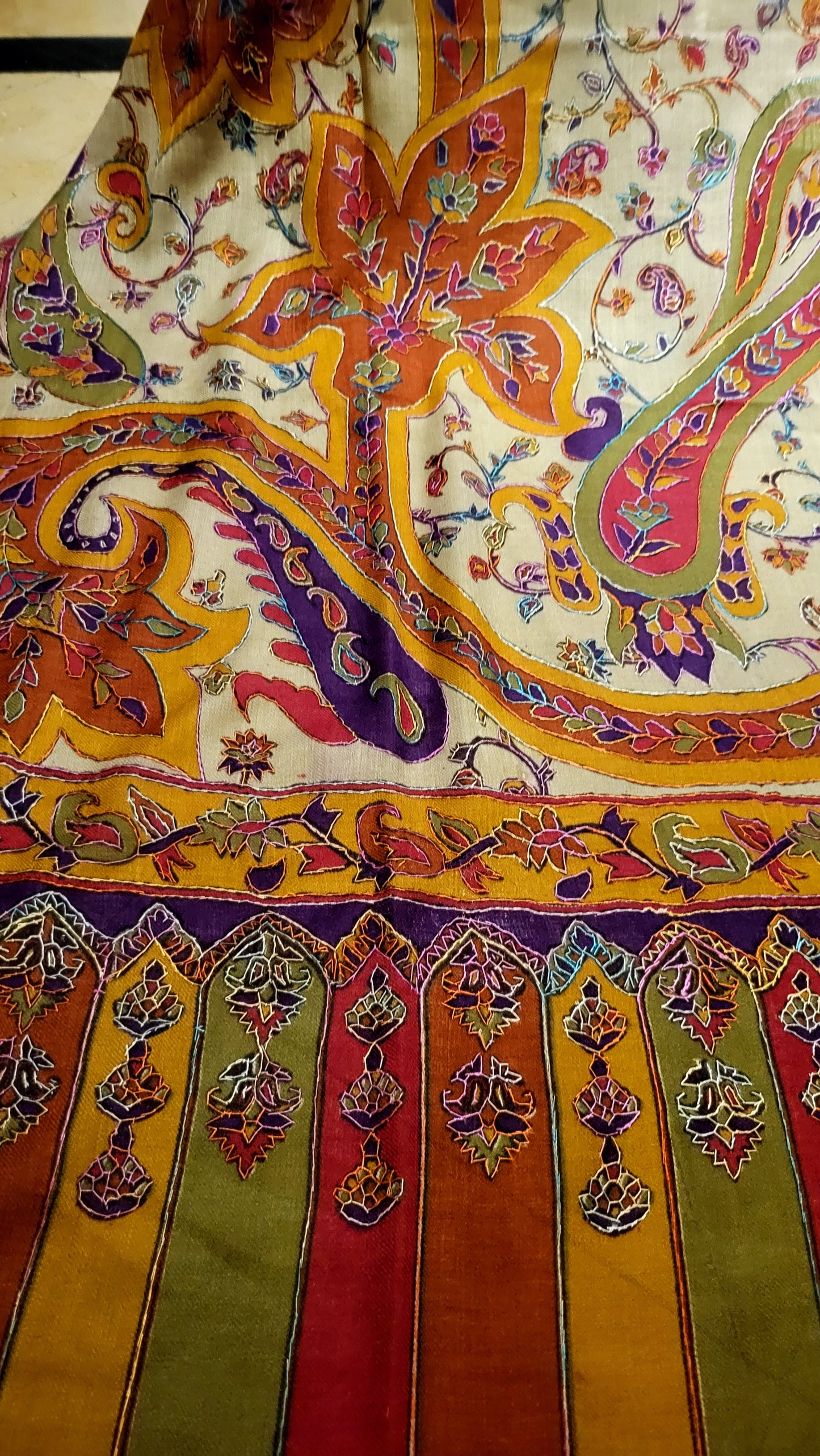 Kalamkar shawl : pashmina