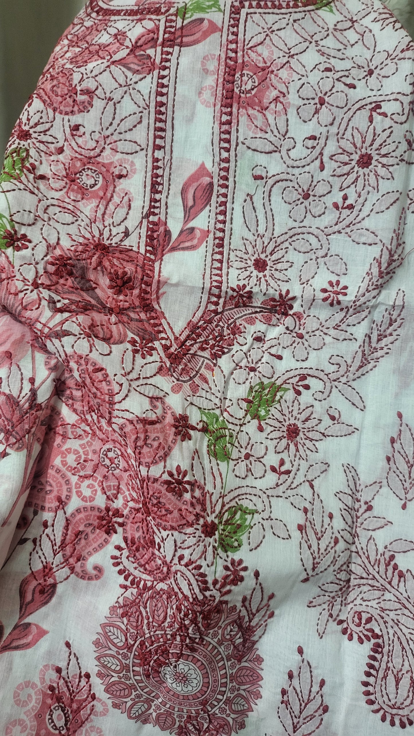 Floral chikankari : shirt