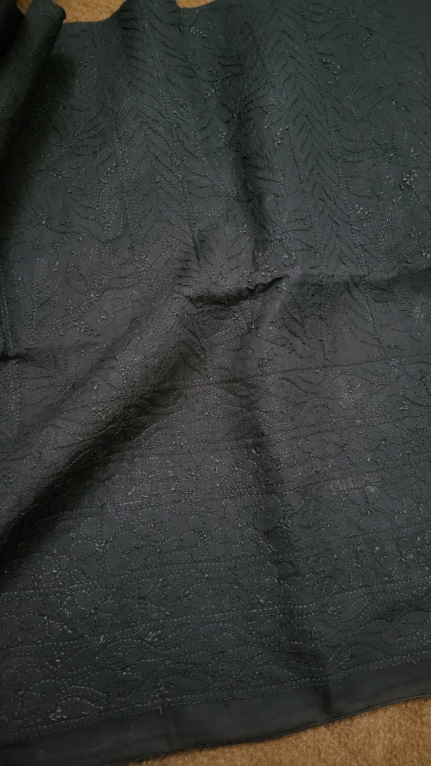 Black : chikankari shirt