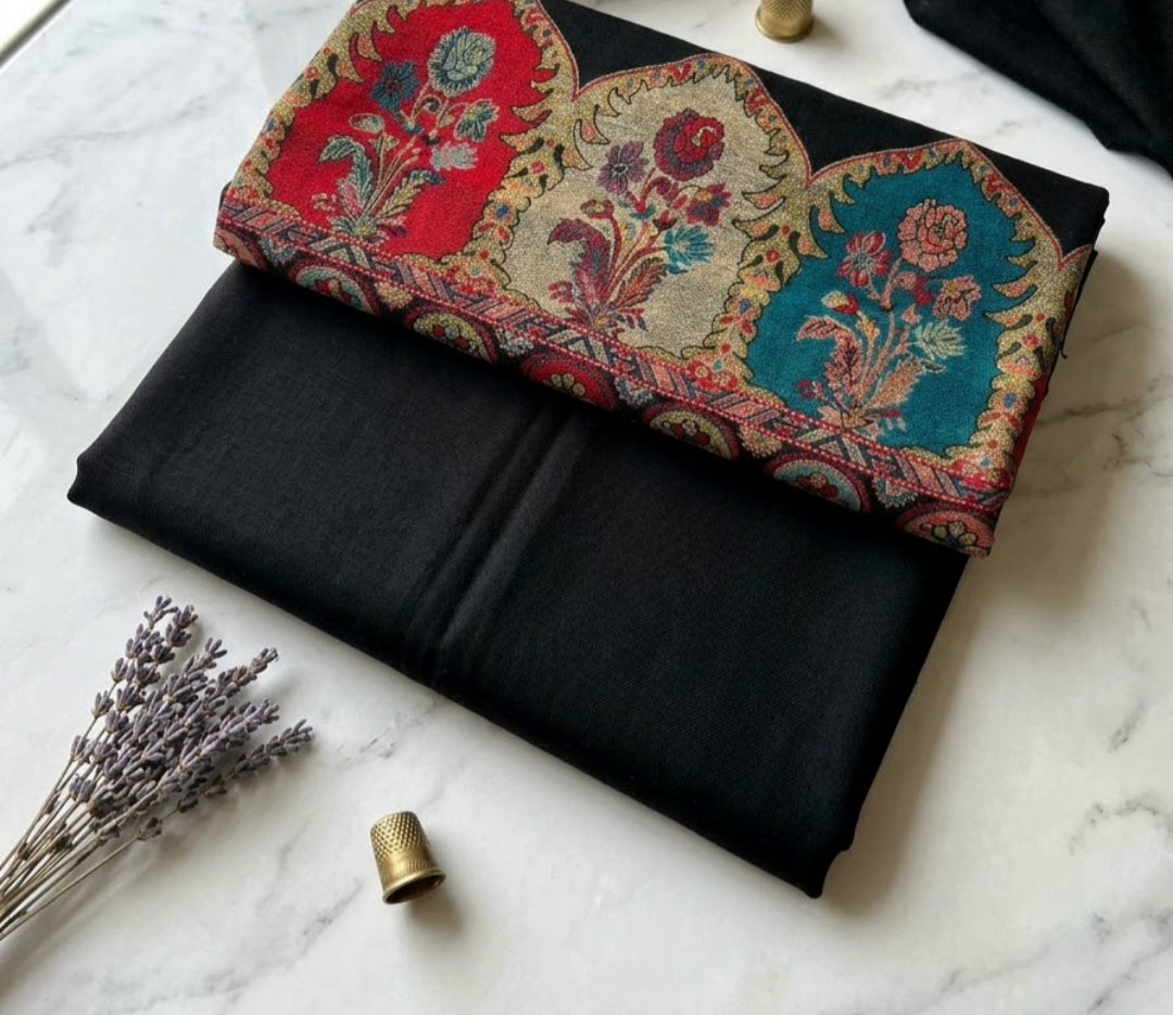 Kaani three piece: Pashmina