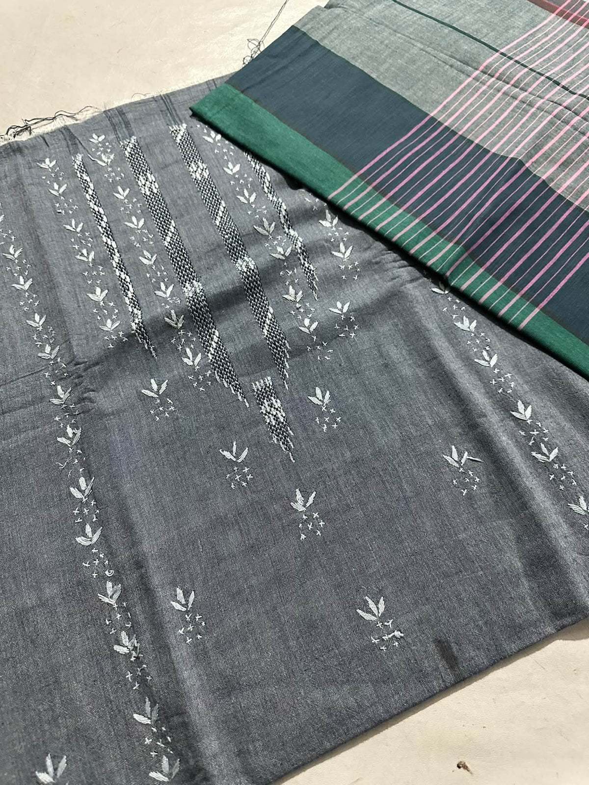 Khaddar suit: Hand made