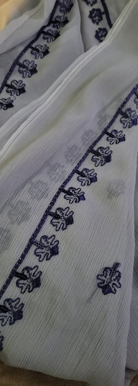 Chiffon suit: two piece