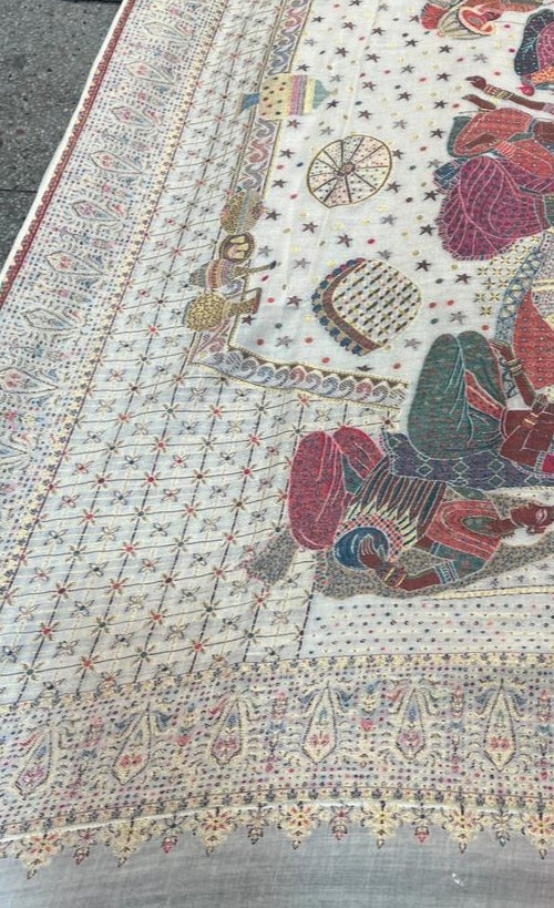 Modal pashmina:barat kani shawl