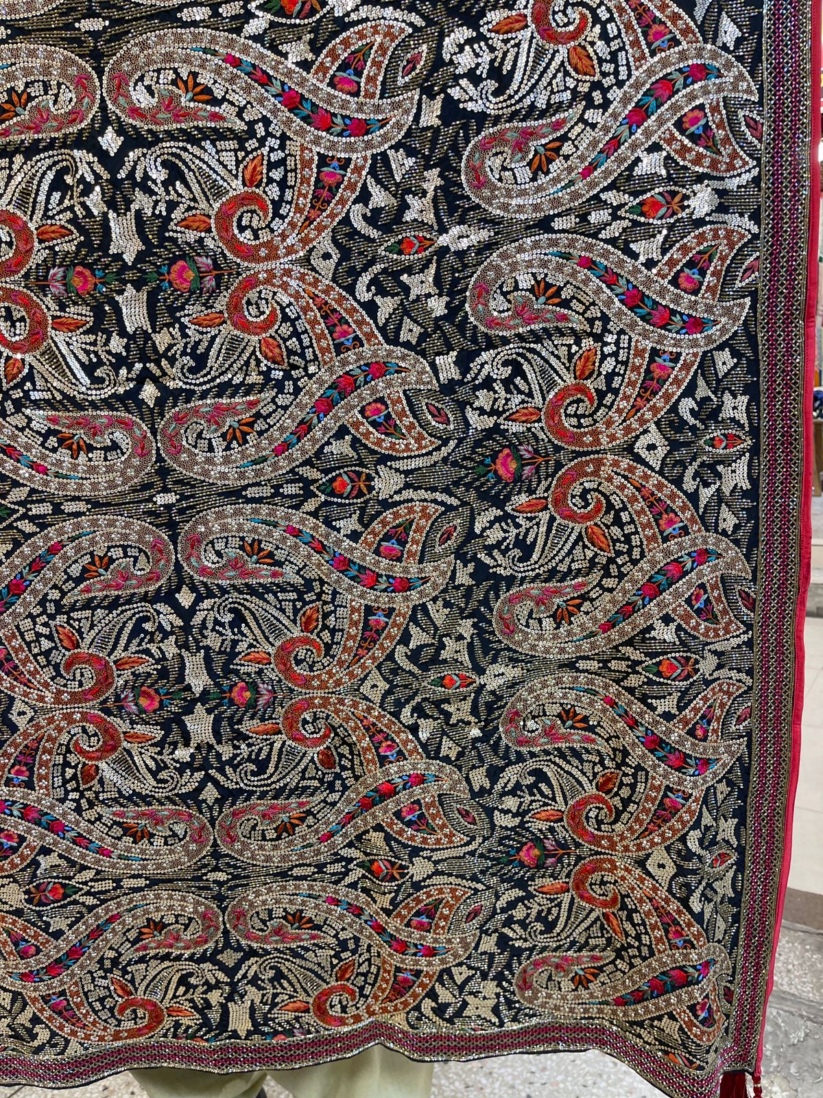 A Silk kalamkari: Hand made