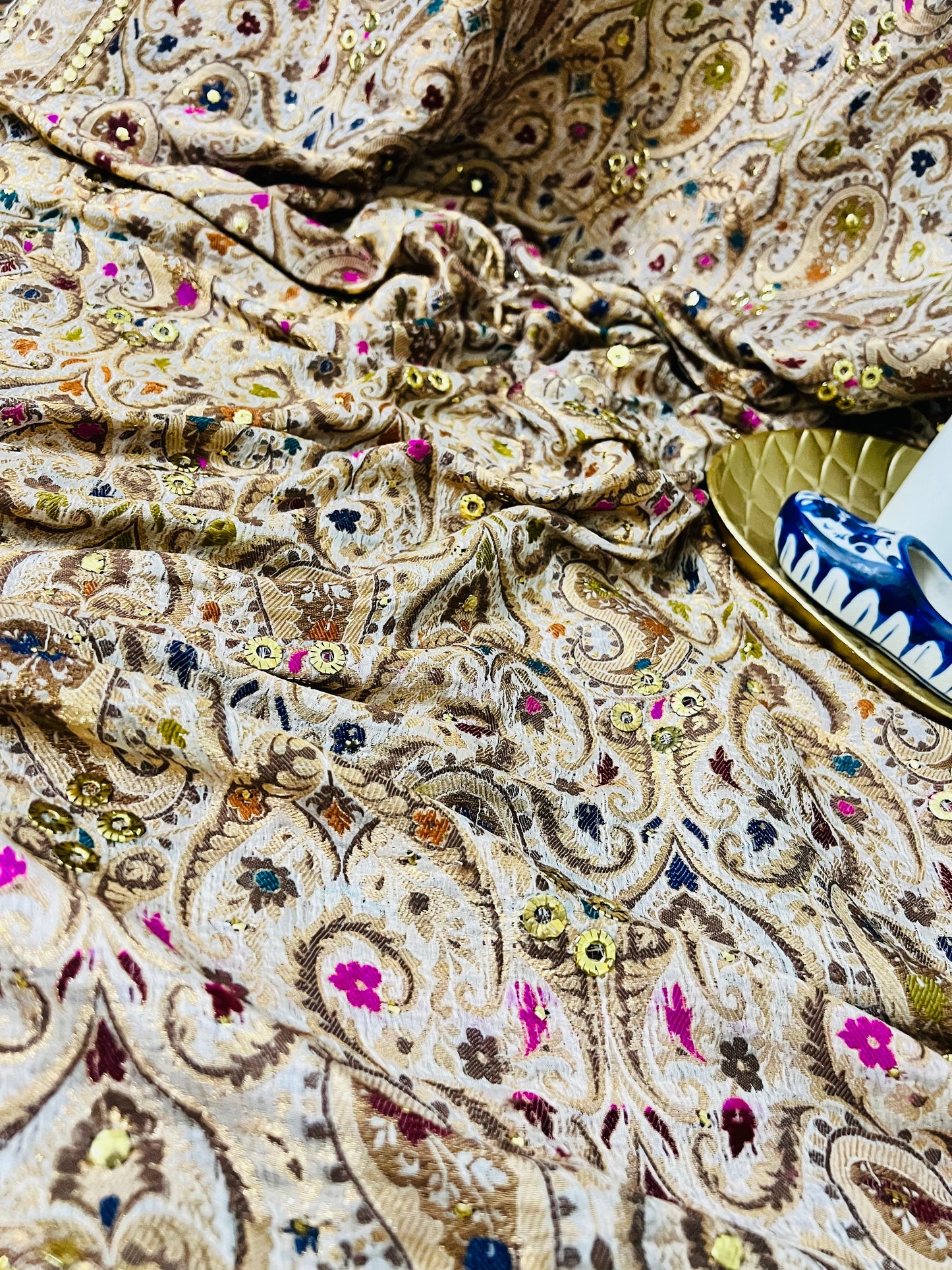 Kamdani shawl: pure chifoon