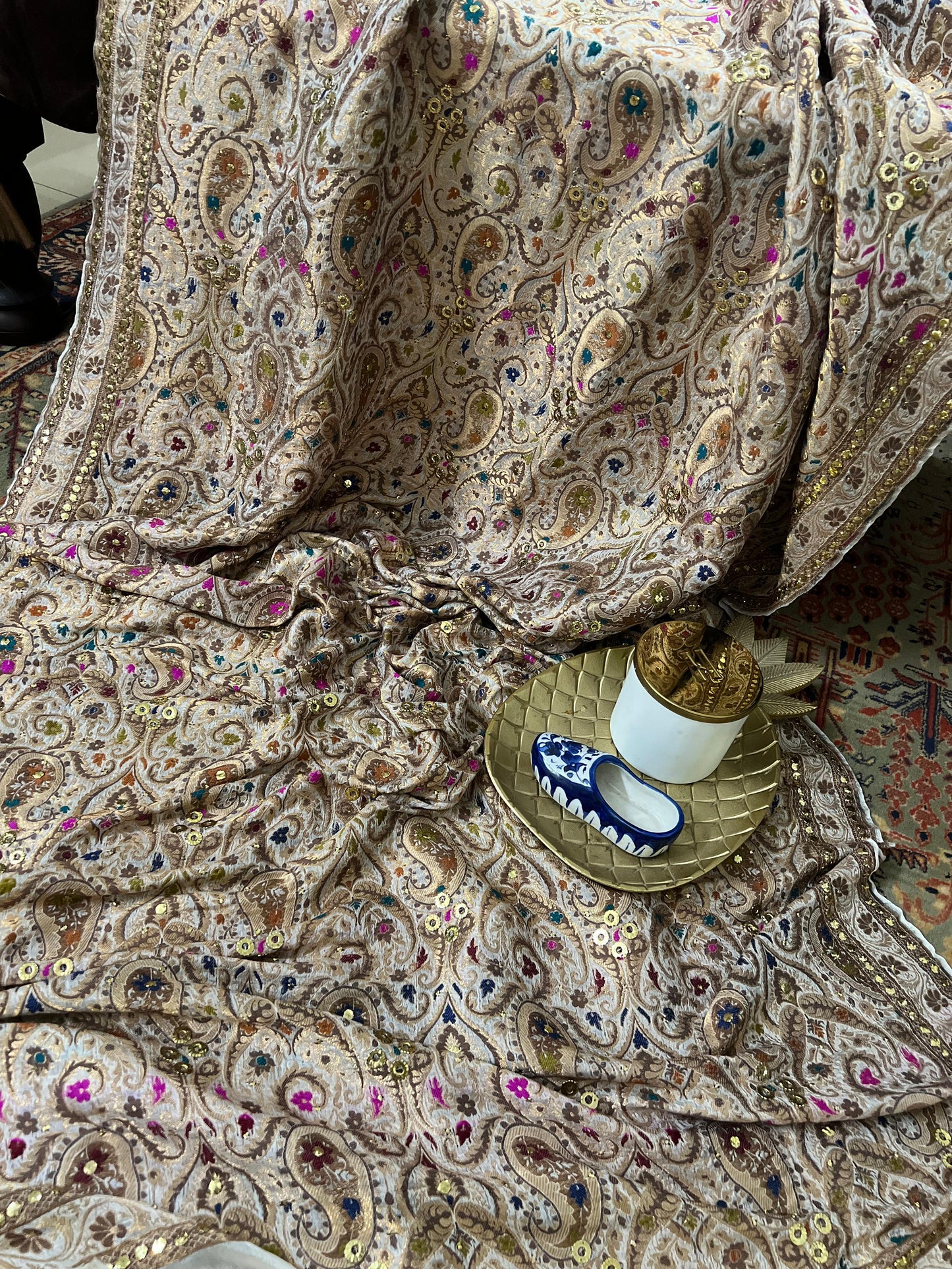 Kamdani shawl: pure chifoon