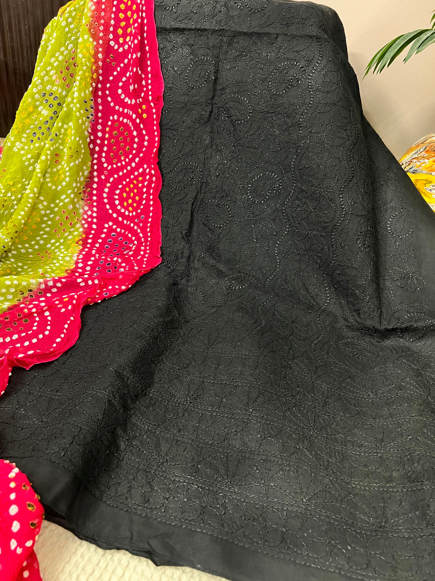 Basic black : Chikankari shirt