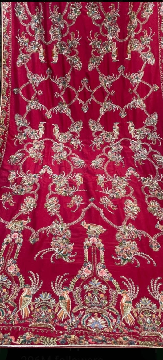 Heritage shawl : pure silk kalamkari