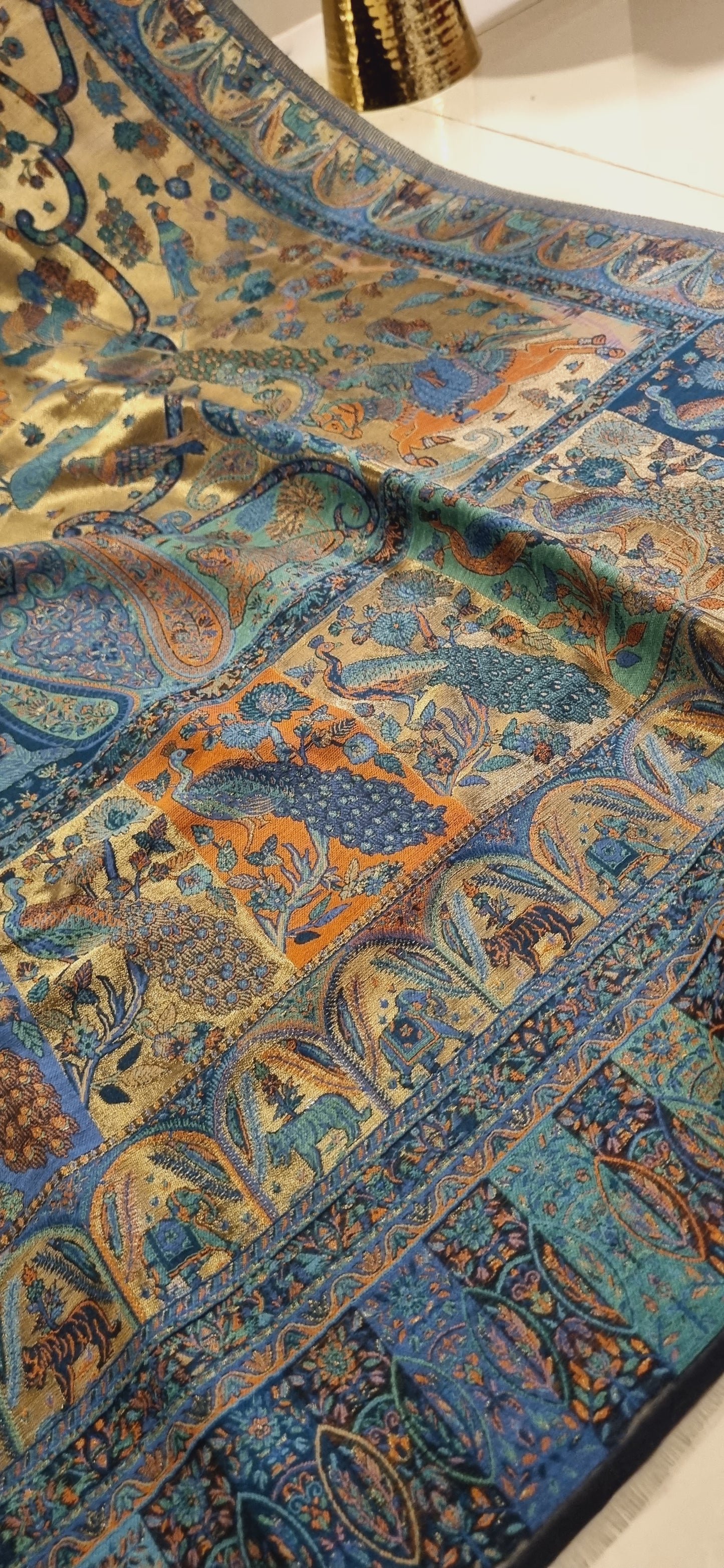 Laila's moonlight silky kaani shawl