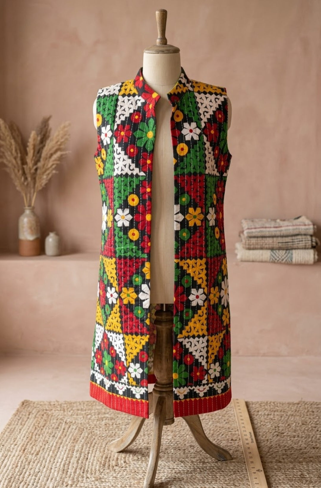 Kantha jacket: cotton