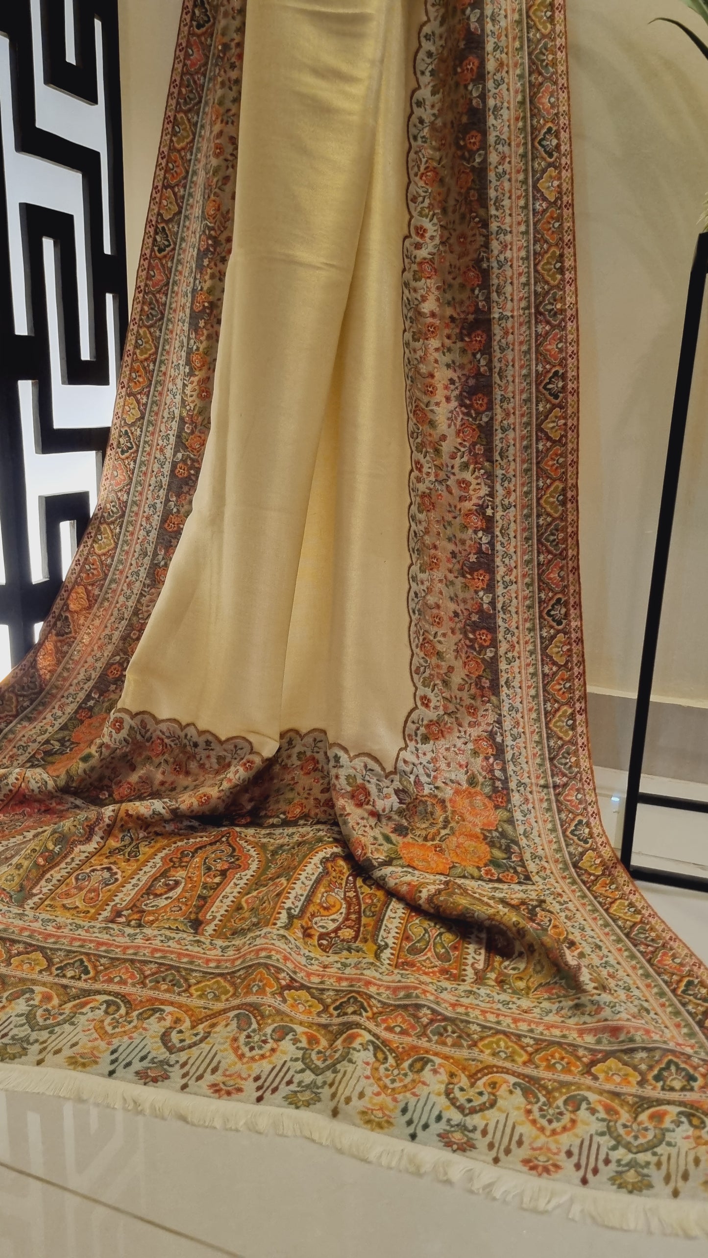 Gandhara moonlight pashmina kaani shawl