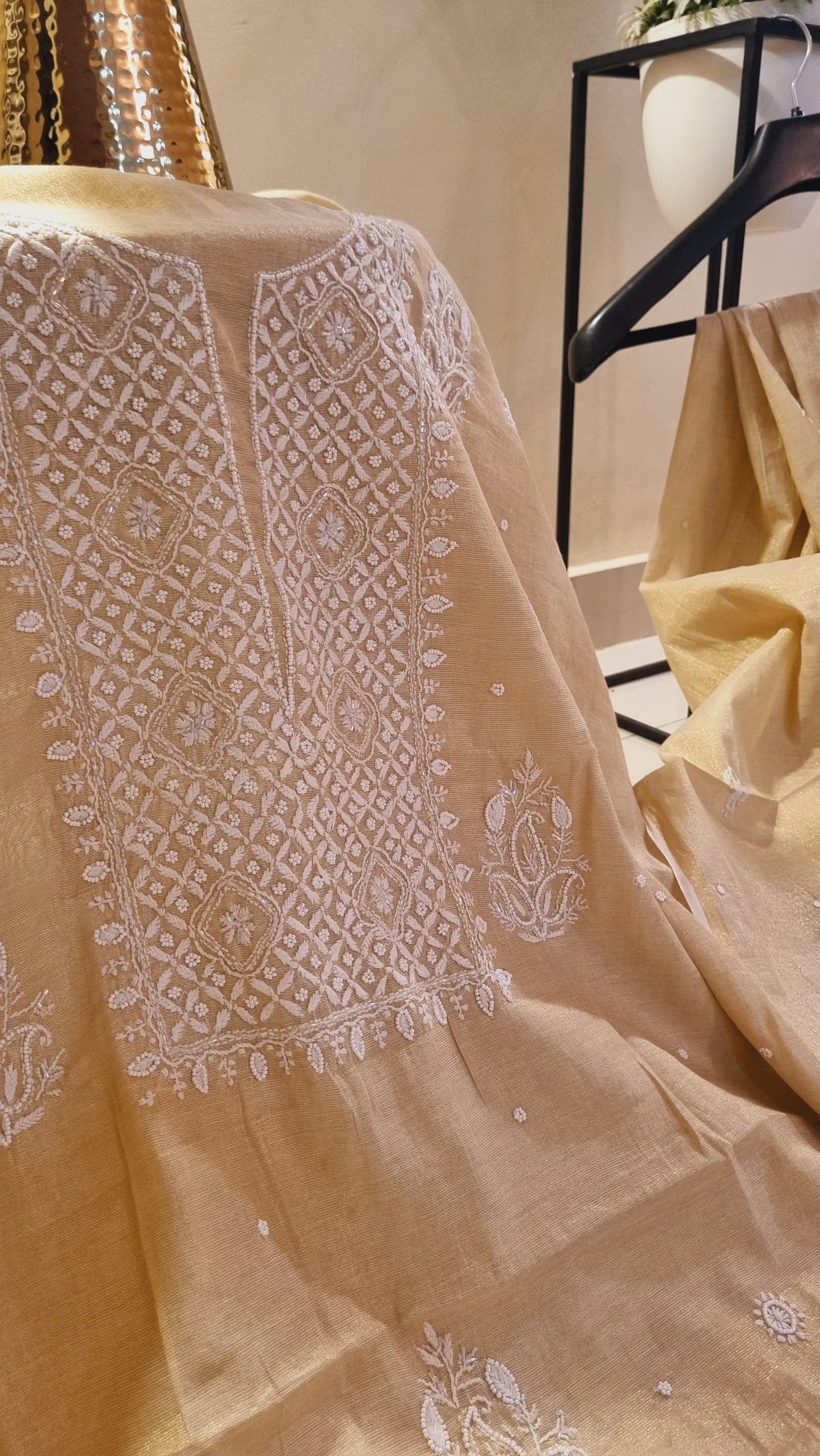 Chanderi silk suit