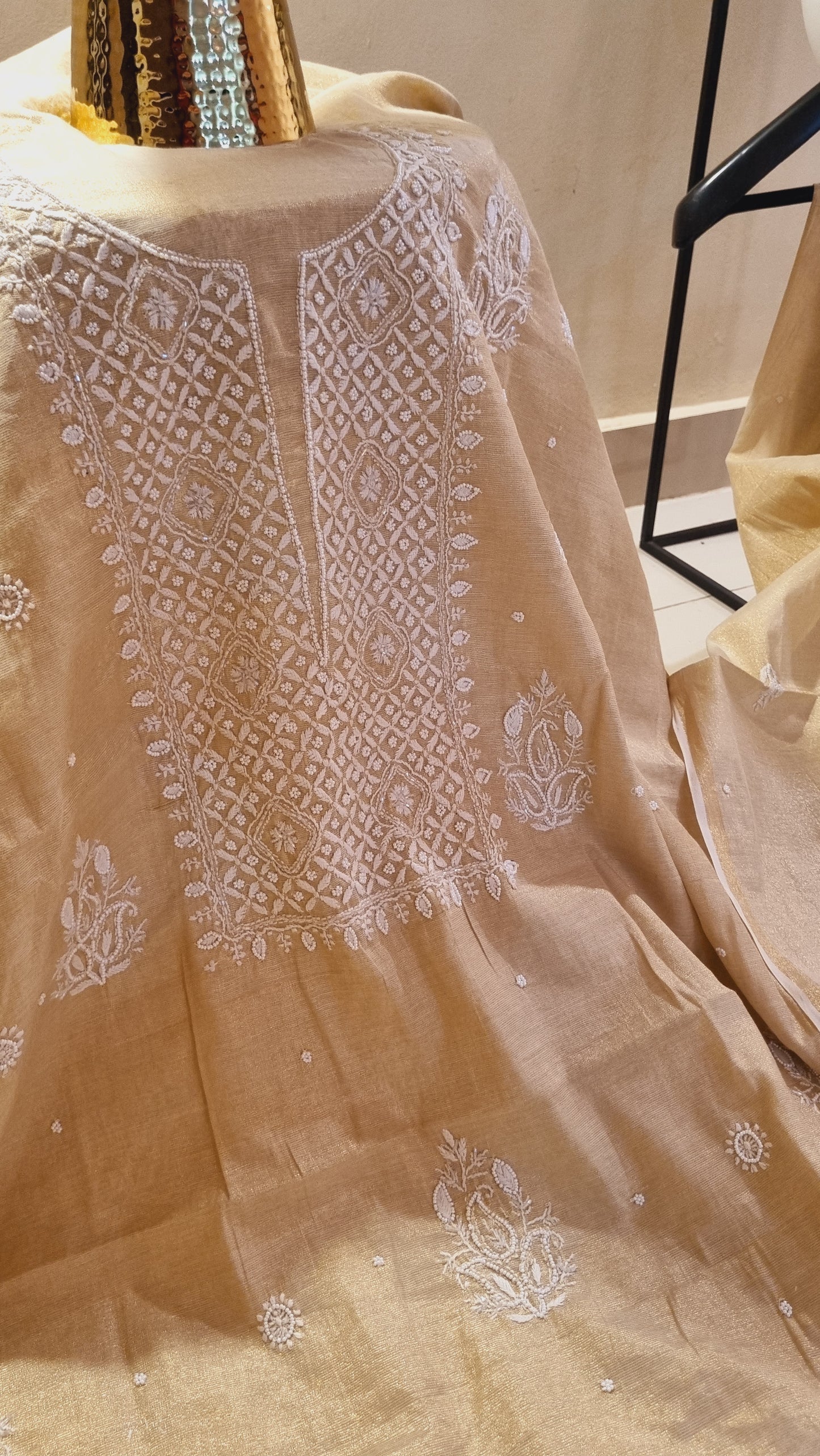 Chanderi silk suit