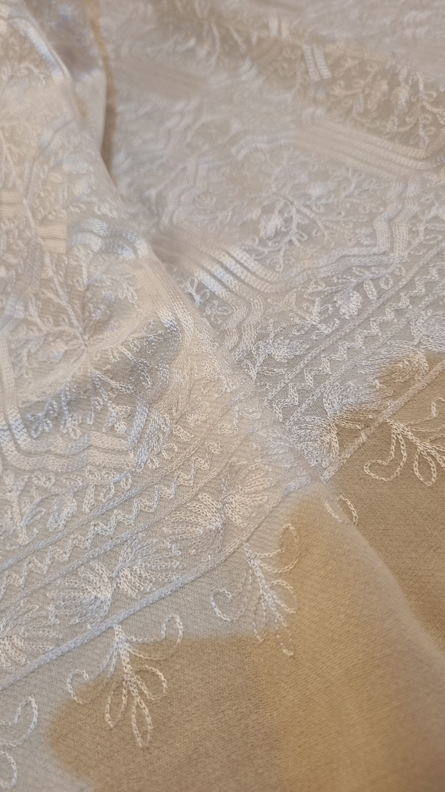 Pashmina shawl embroidered