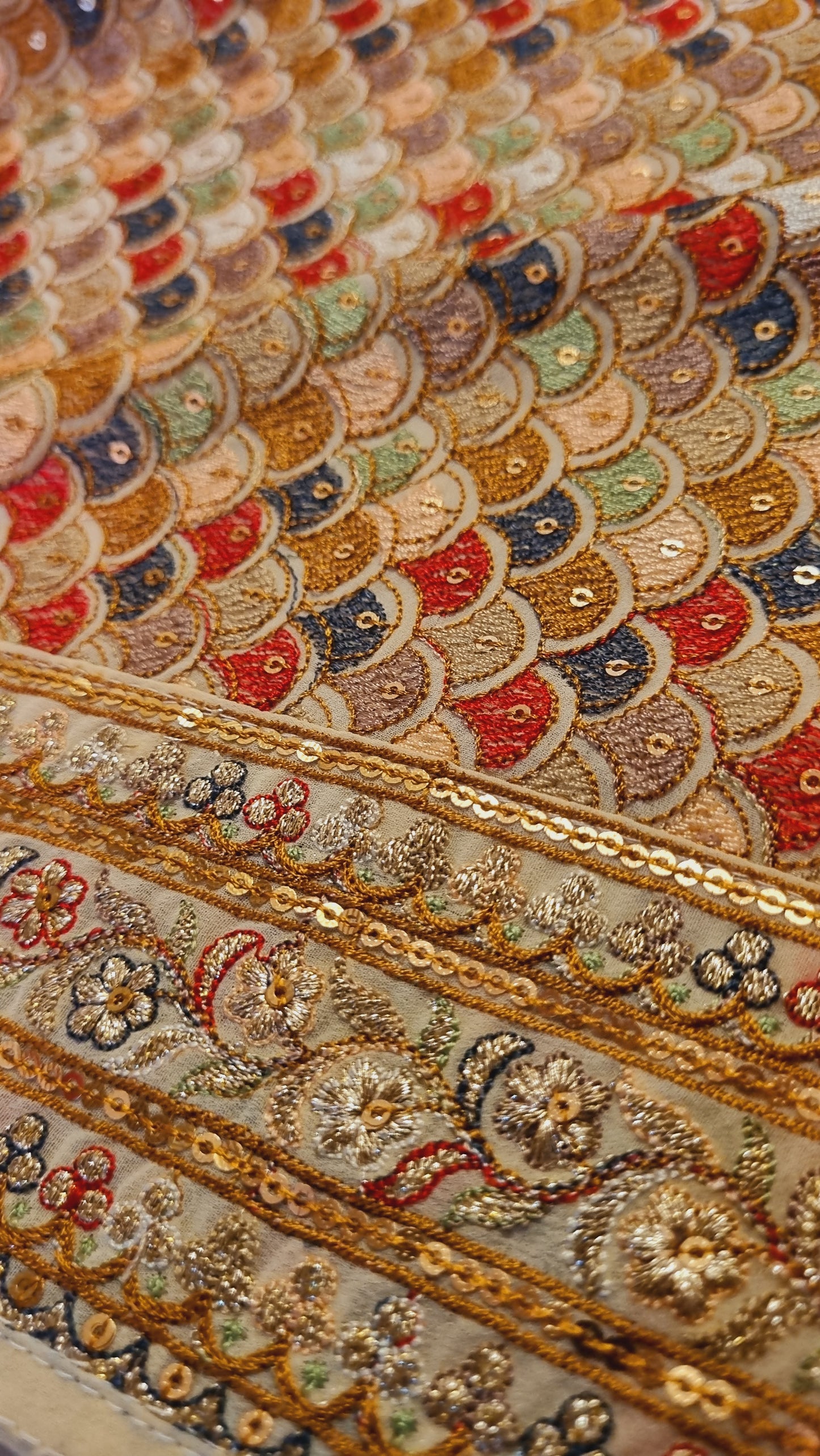Embroidered dupata