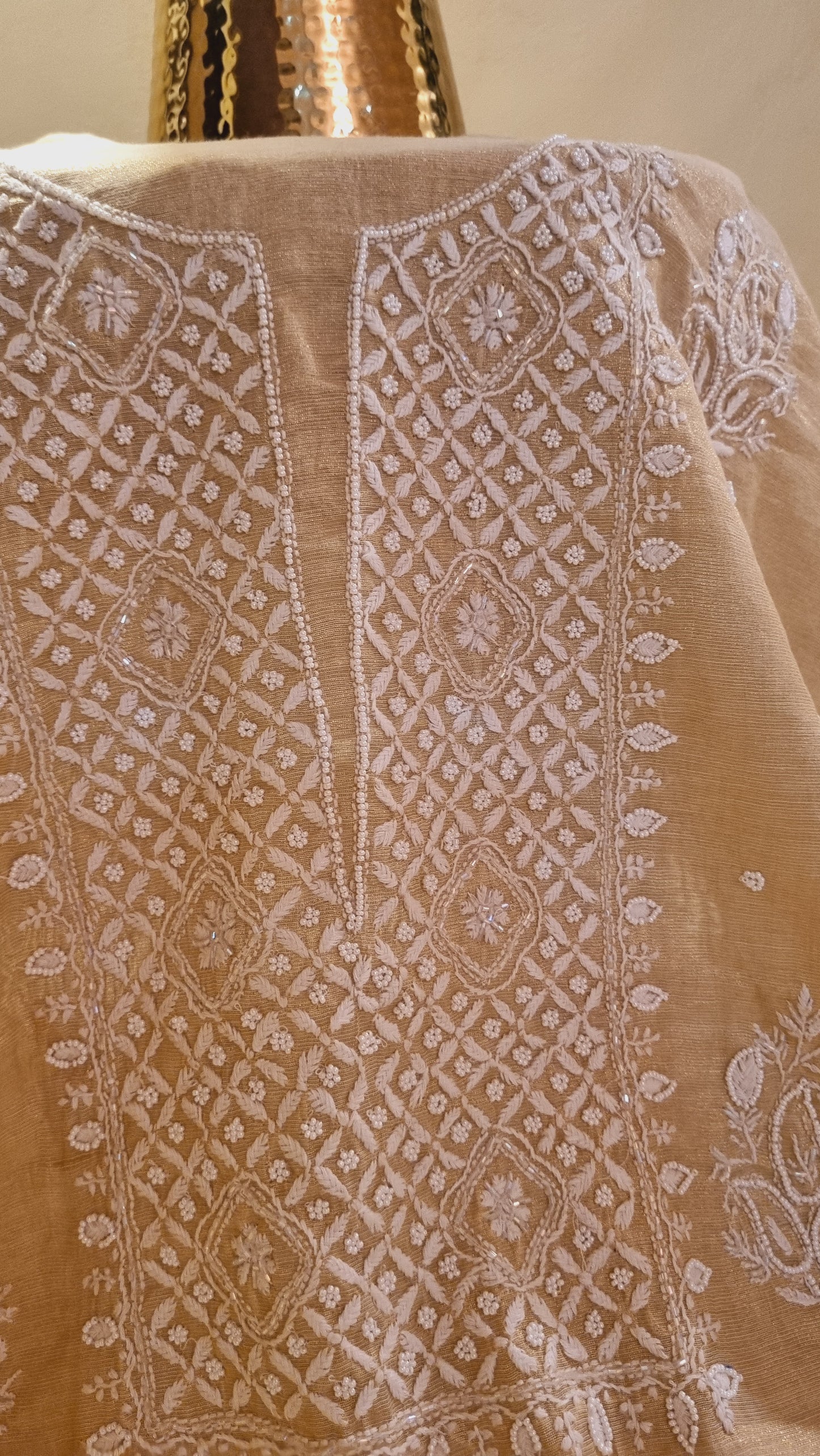 Chanderi silk suit