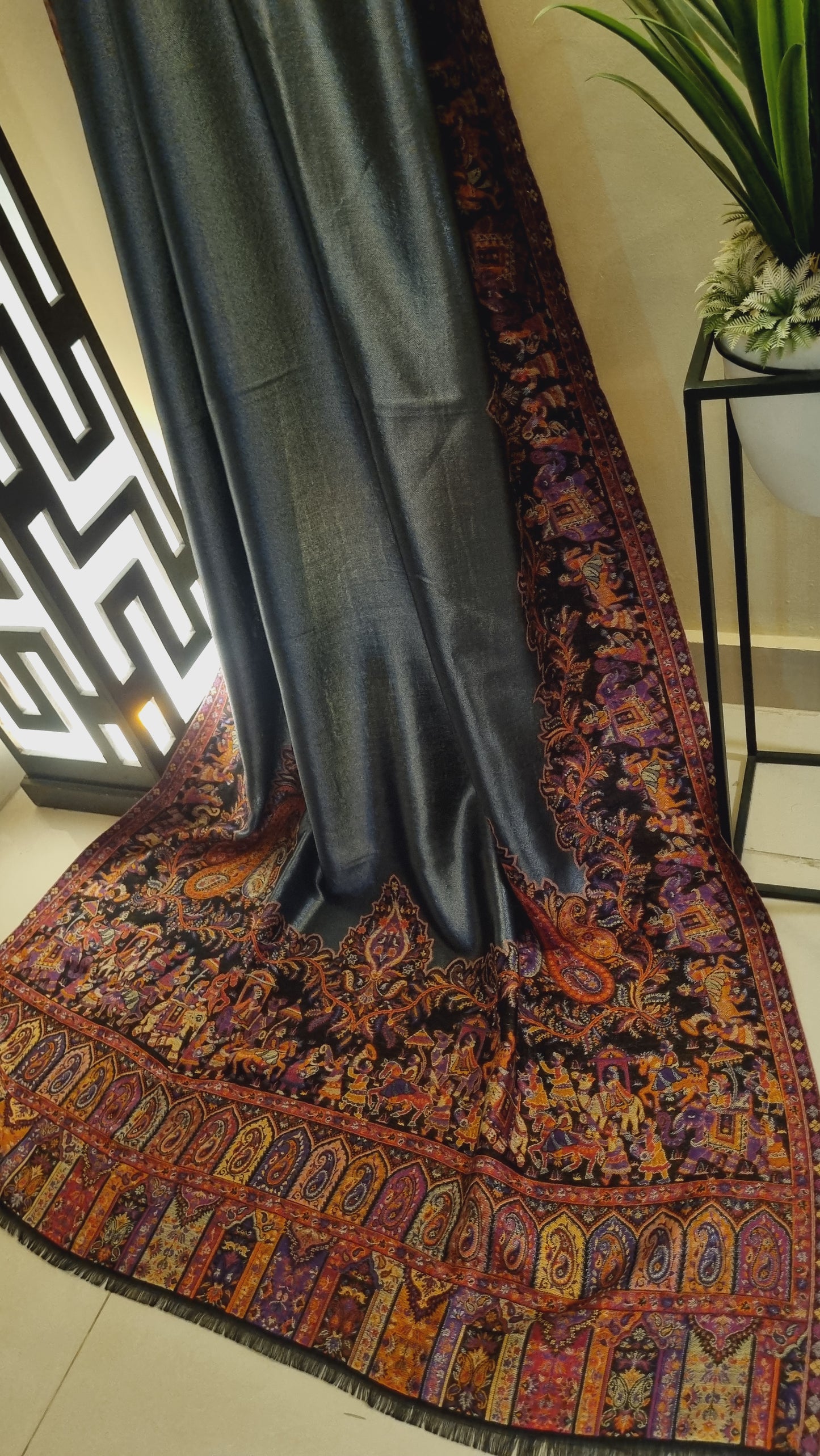 Gandhara moonlight pashmina kaani shawl