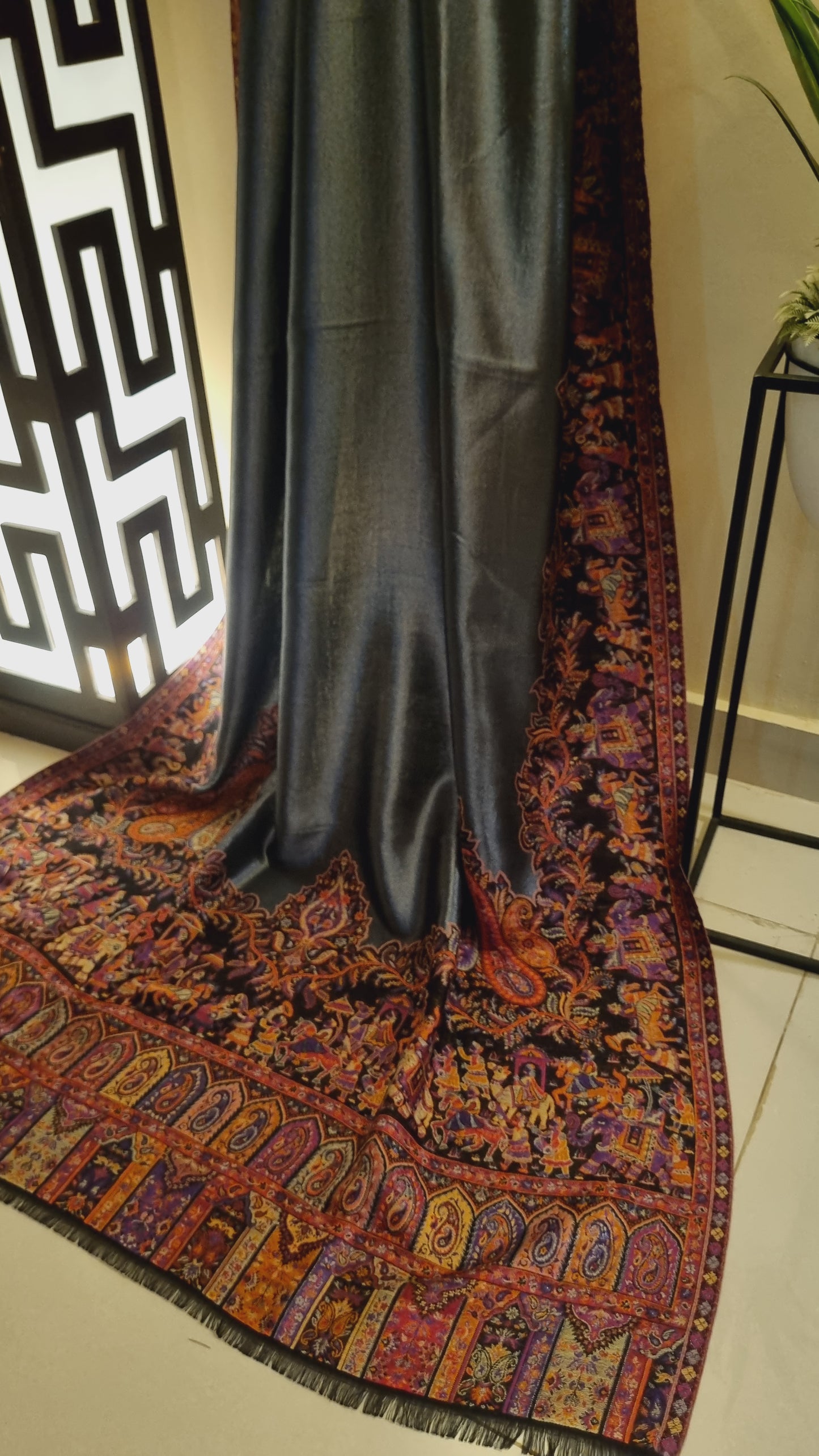 Gandhara moonlight pashmina kaani shawl
