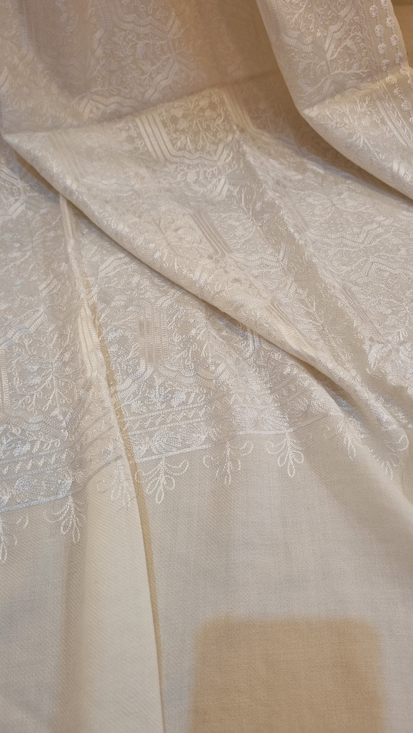 Pashmina shawl embroidered