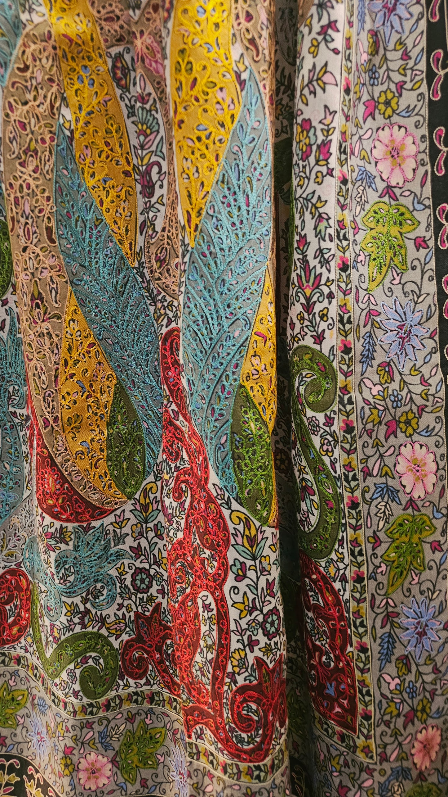 Reelkar embroidered minishawl: pashmina