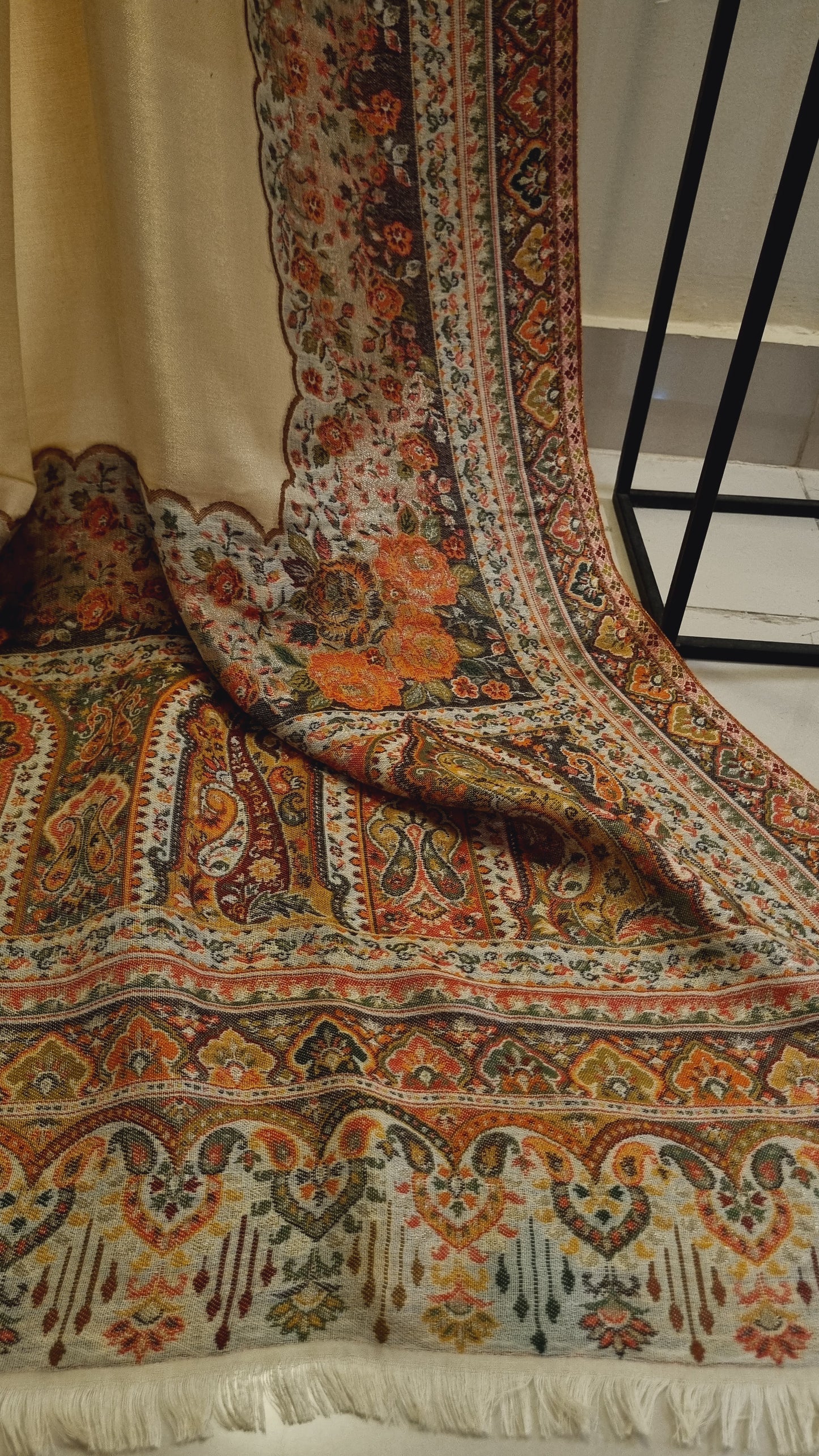 Gandhara moonlight pashmina kaani shawl
