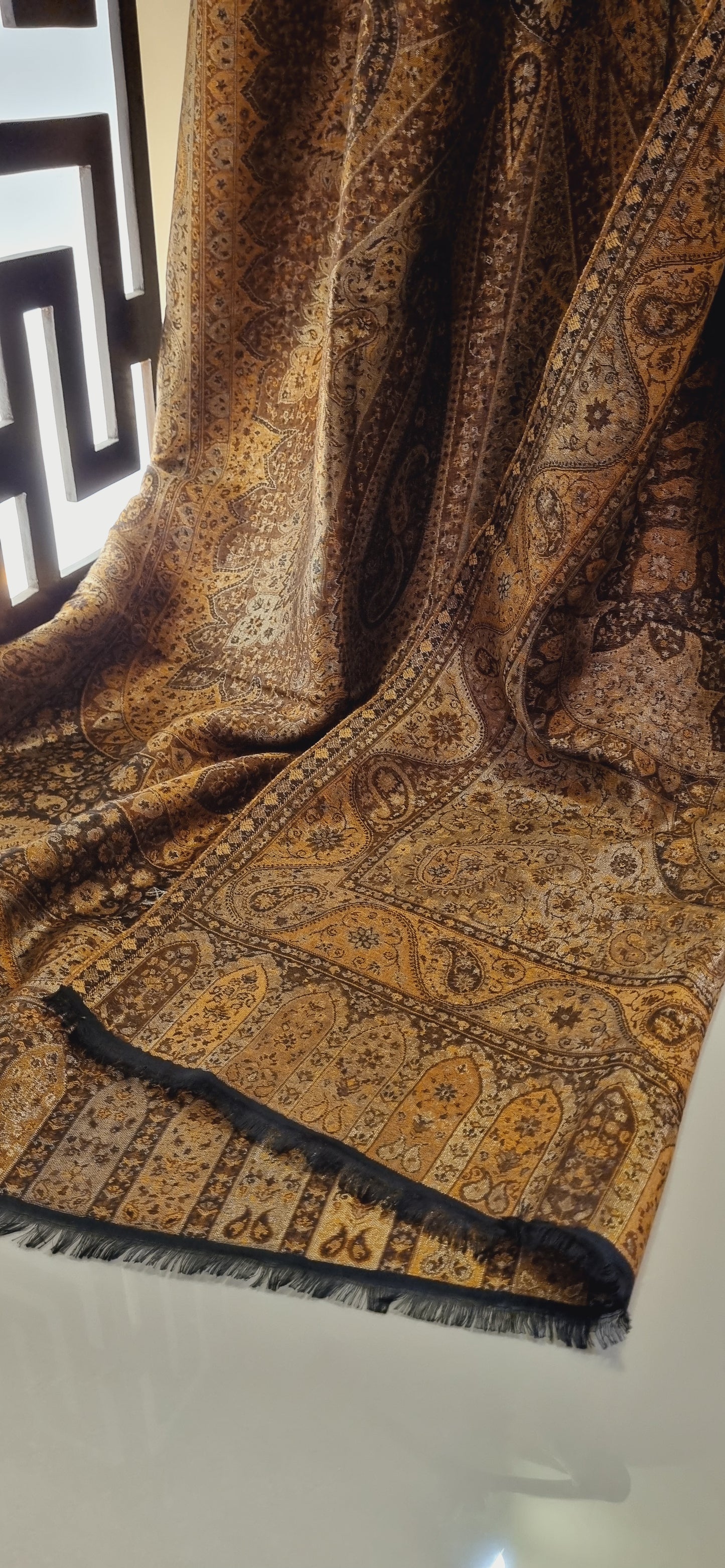 Reversible Moonlight gandhara kaani pashmina