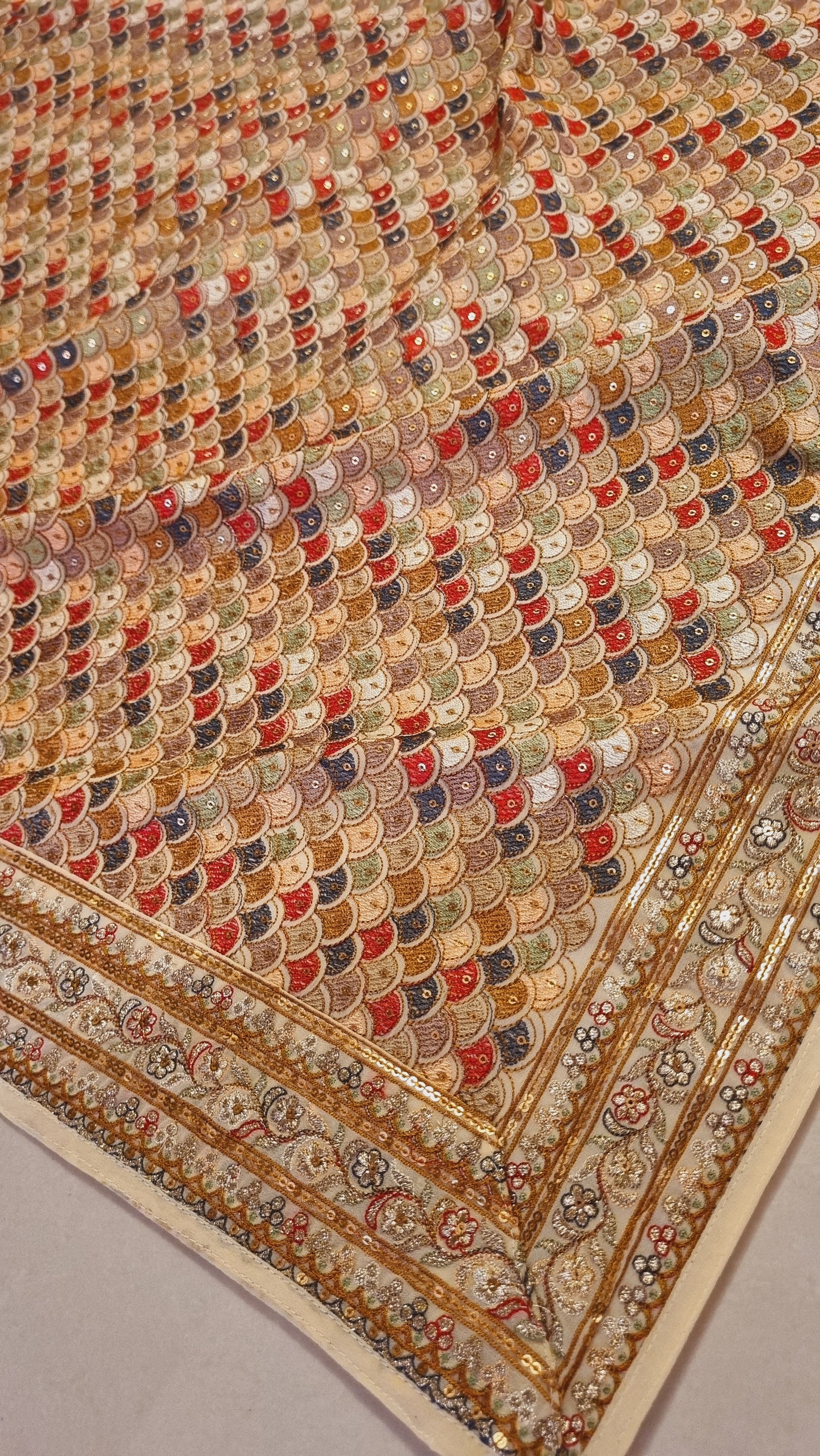 Embroidered dupata