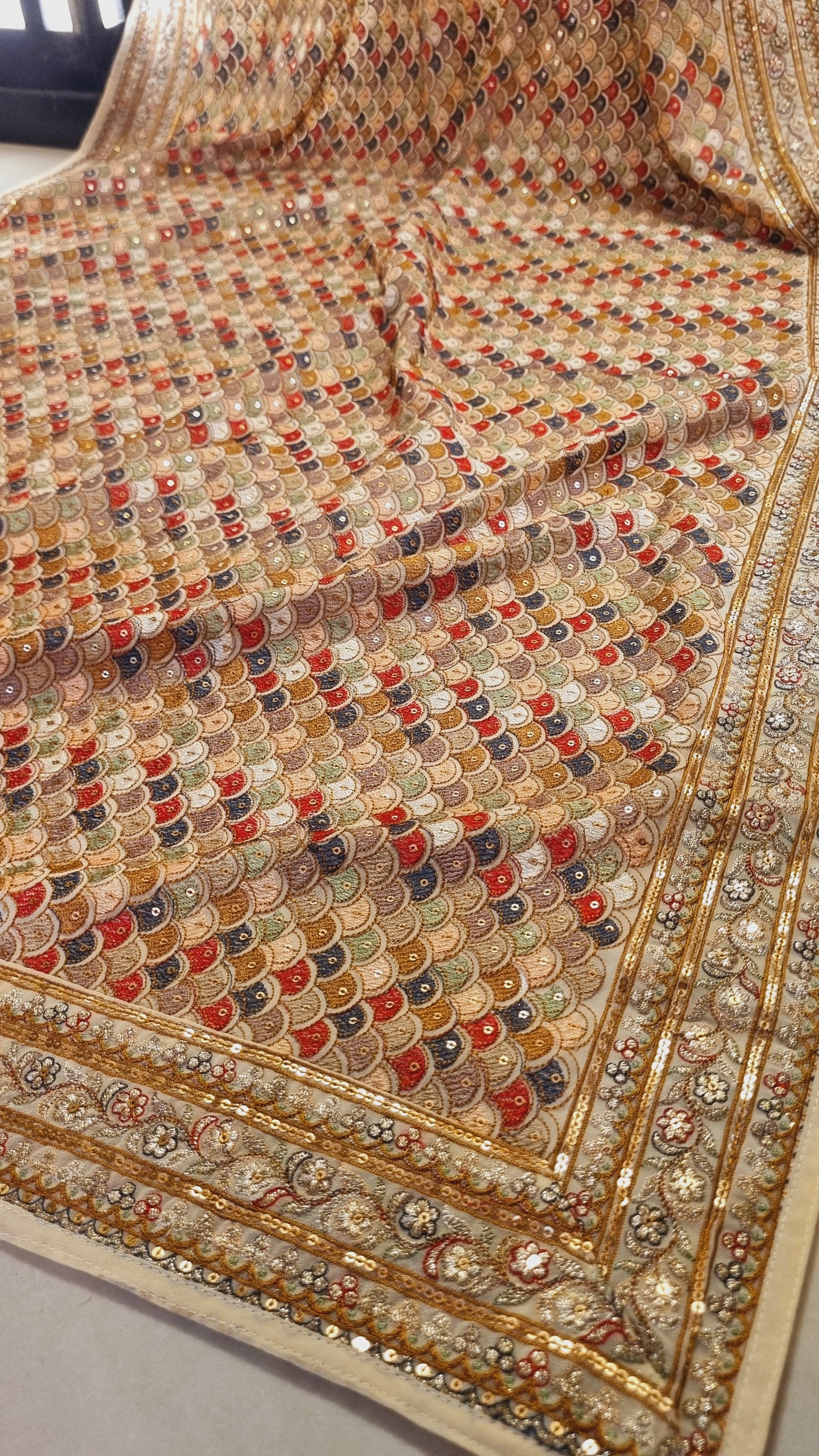 Embroidered dupata