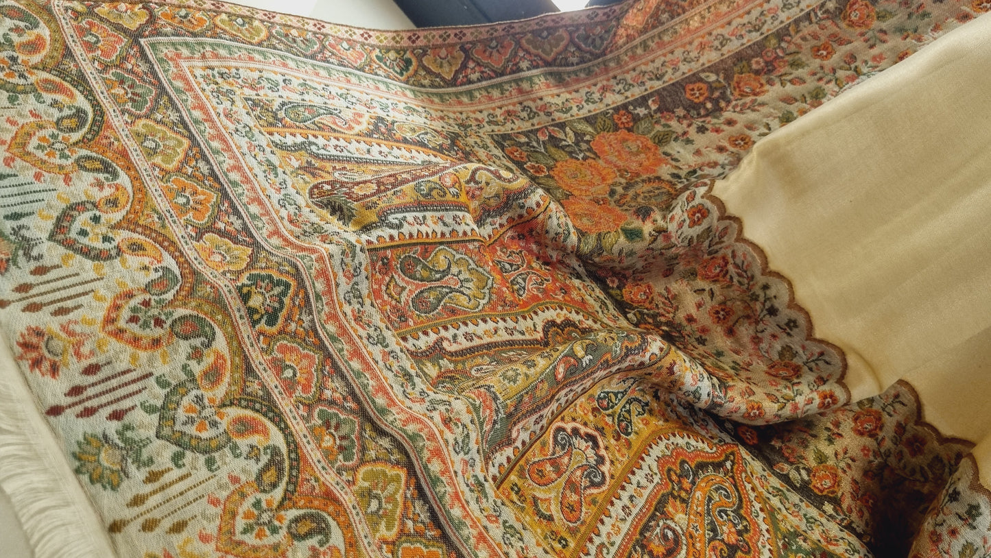 Gandhara moonlight pashmina kaani shawl