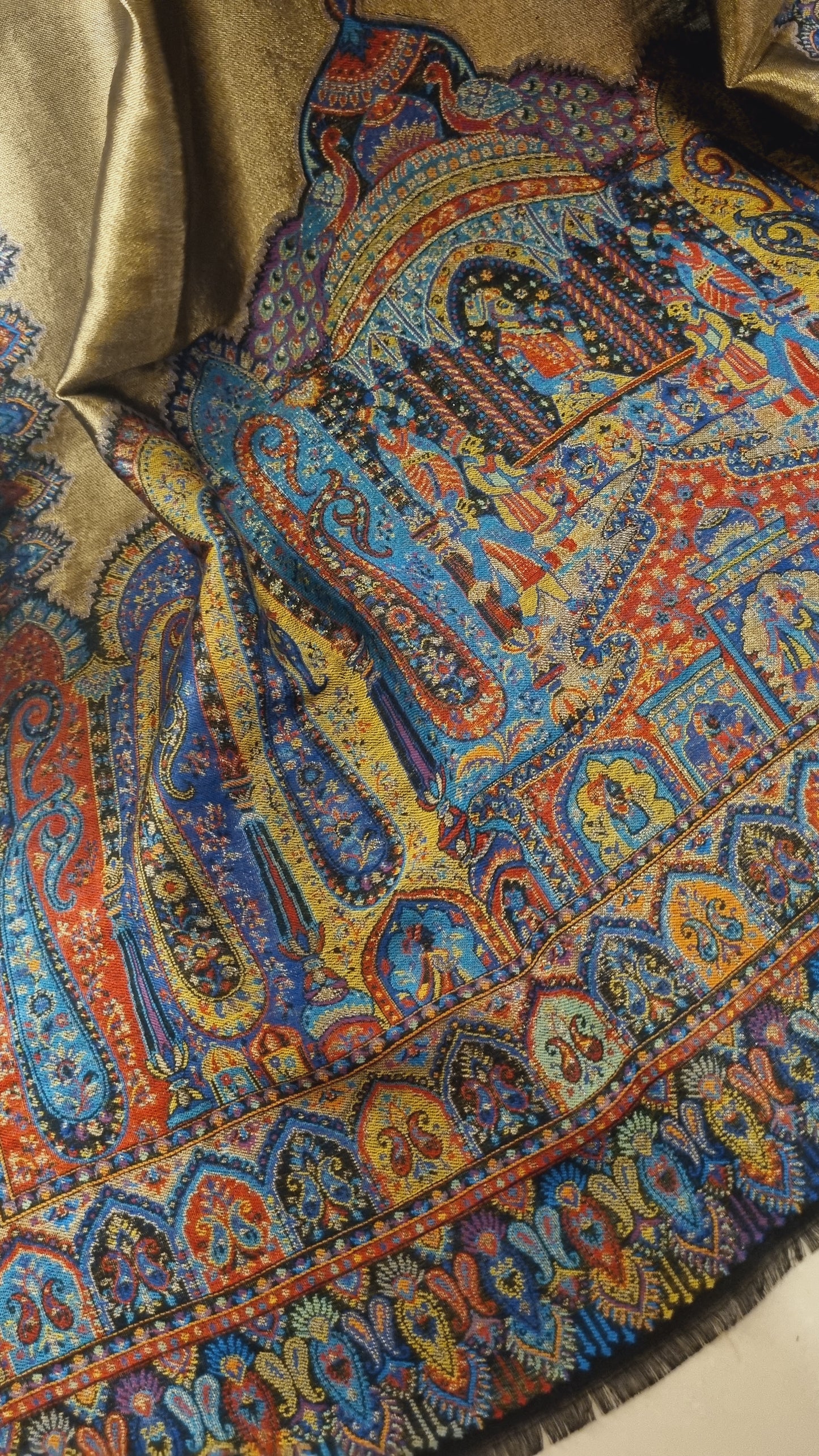 Gandhara moonlight pashmina kaani shawl