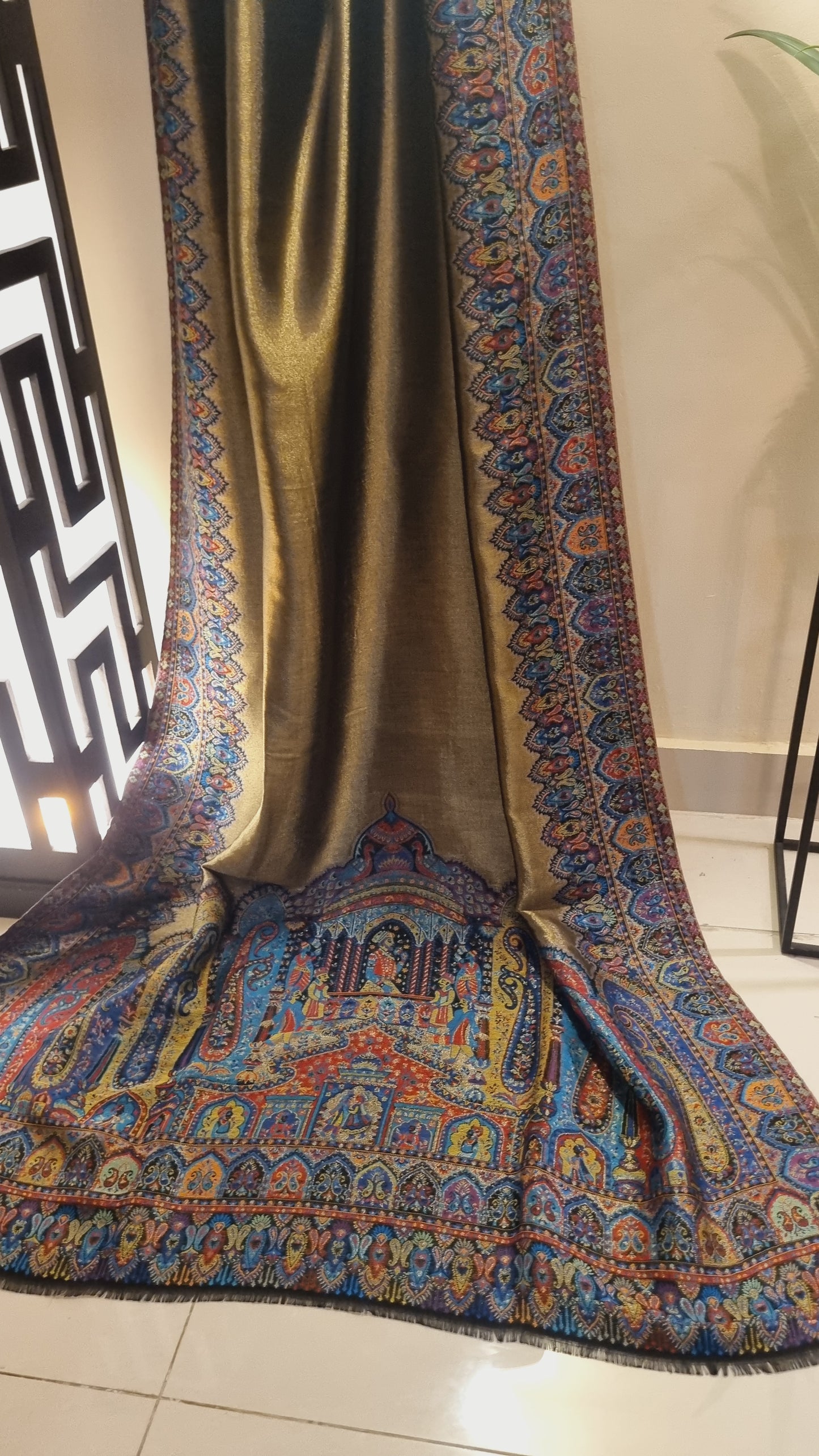 Gandhara moonlight pashmina kaani shawl