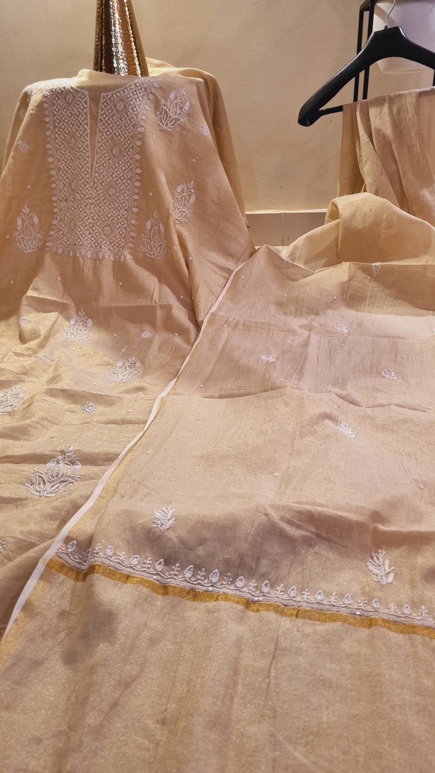 Chanderi silk suit