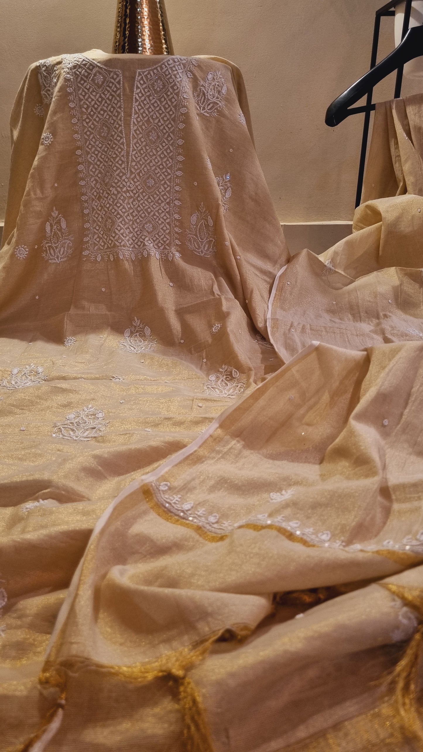 Chanderi silk suit