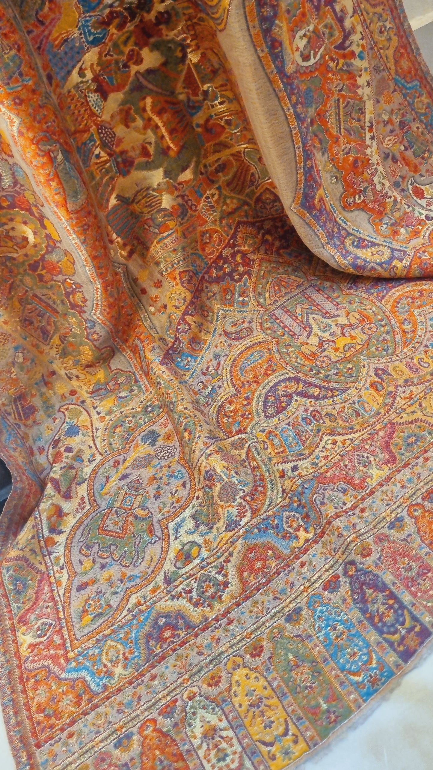 Darbari kaani moonlight tooah shawl