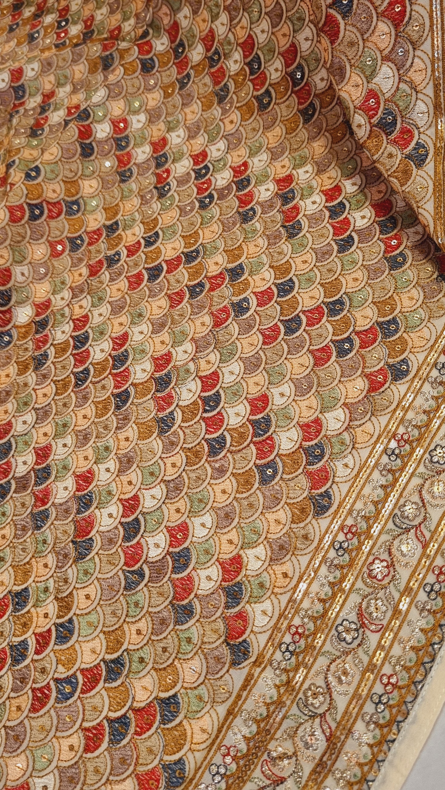 Embroidered dupata