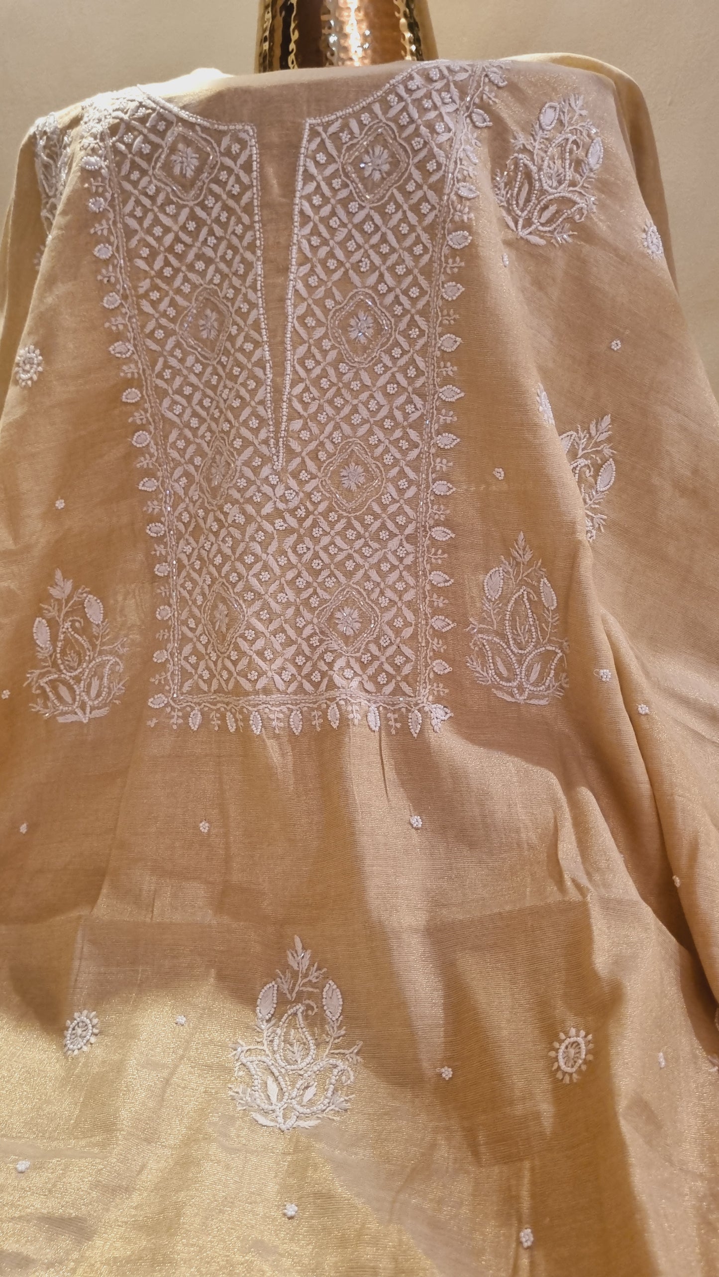 Chanderi silk suit