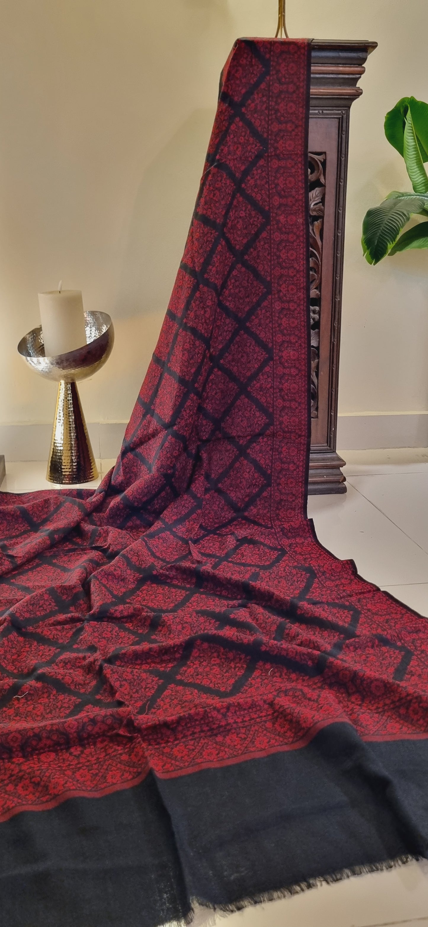 Woollen pashmina kaani shawl