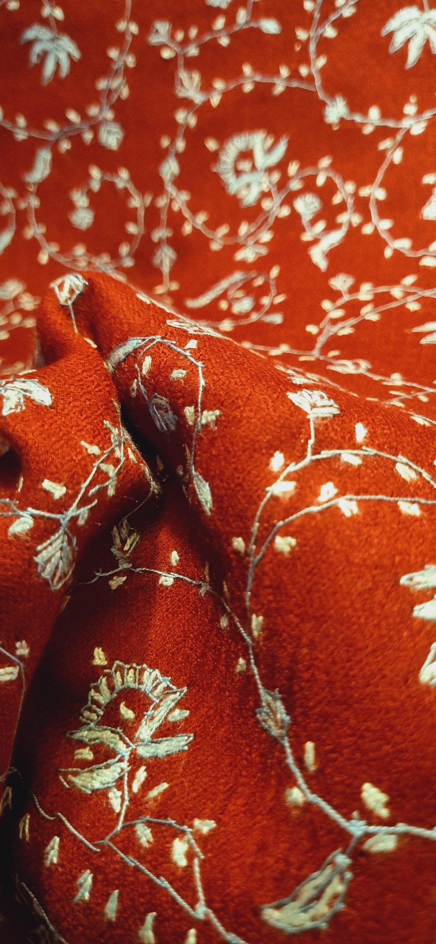 Sui embroidered toosh shawl
