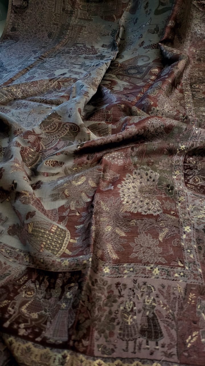 Silk kaani shawl