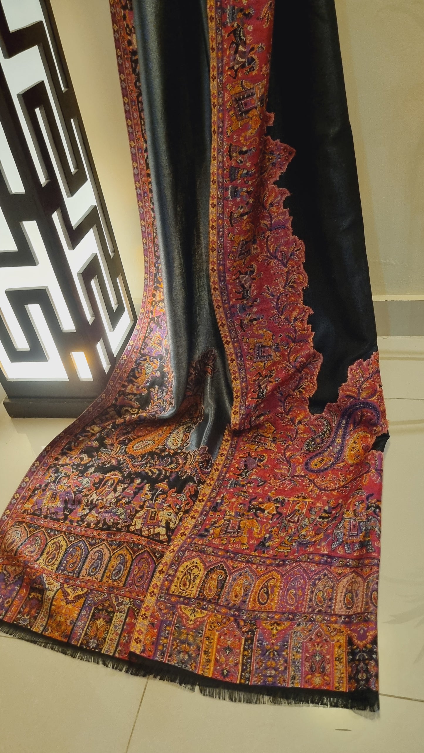 Gandhara moonlight pashmina kaani shawl