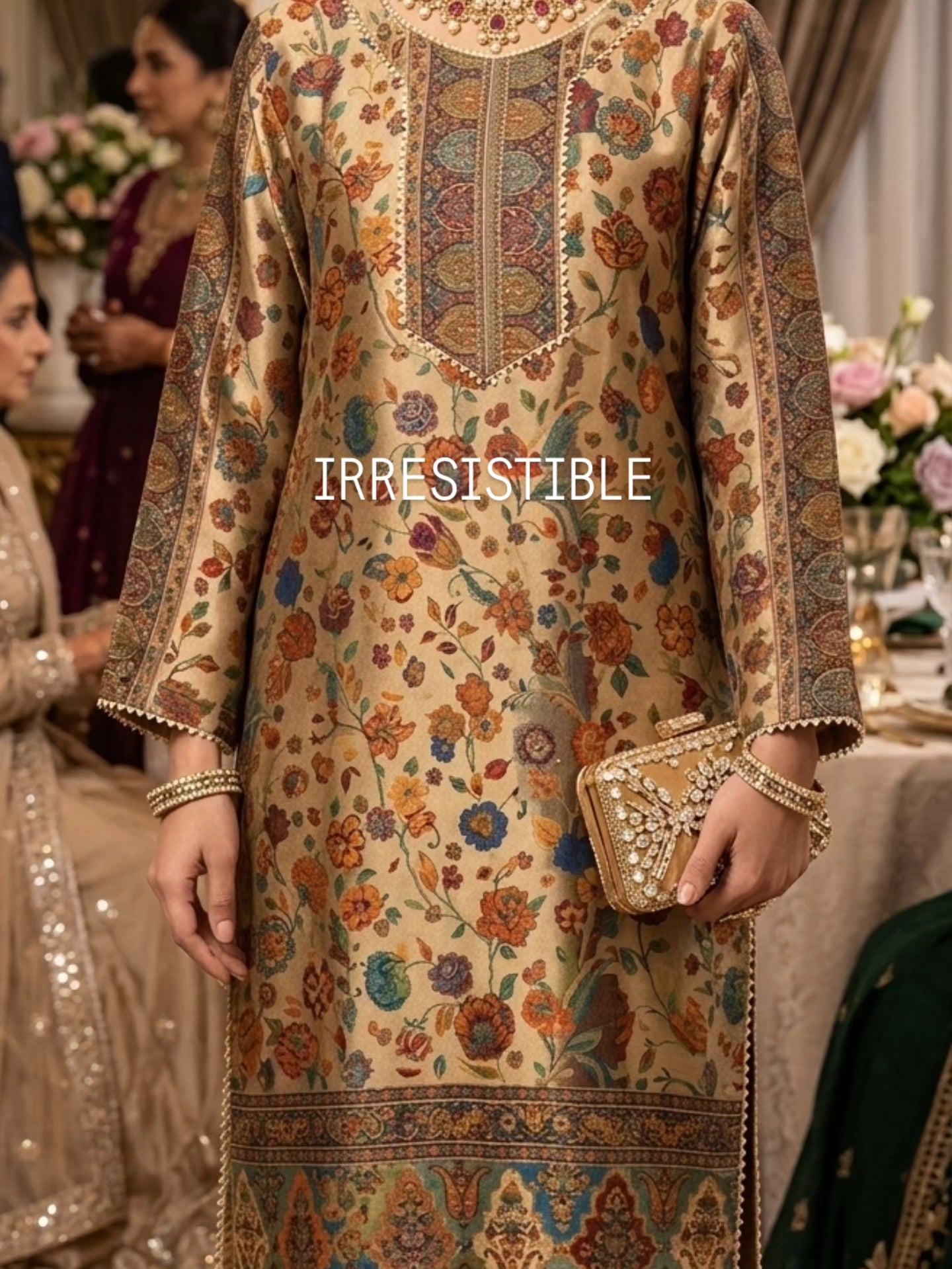 Moonlight kaani suit: Silk