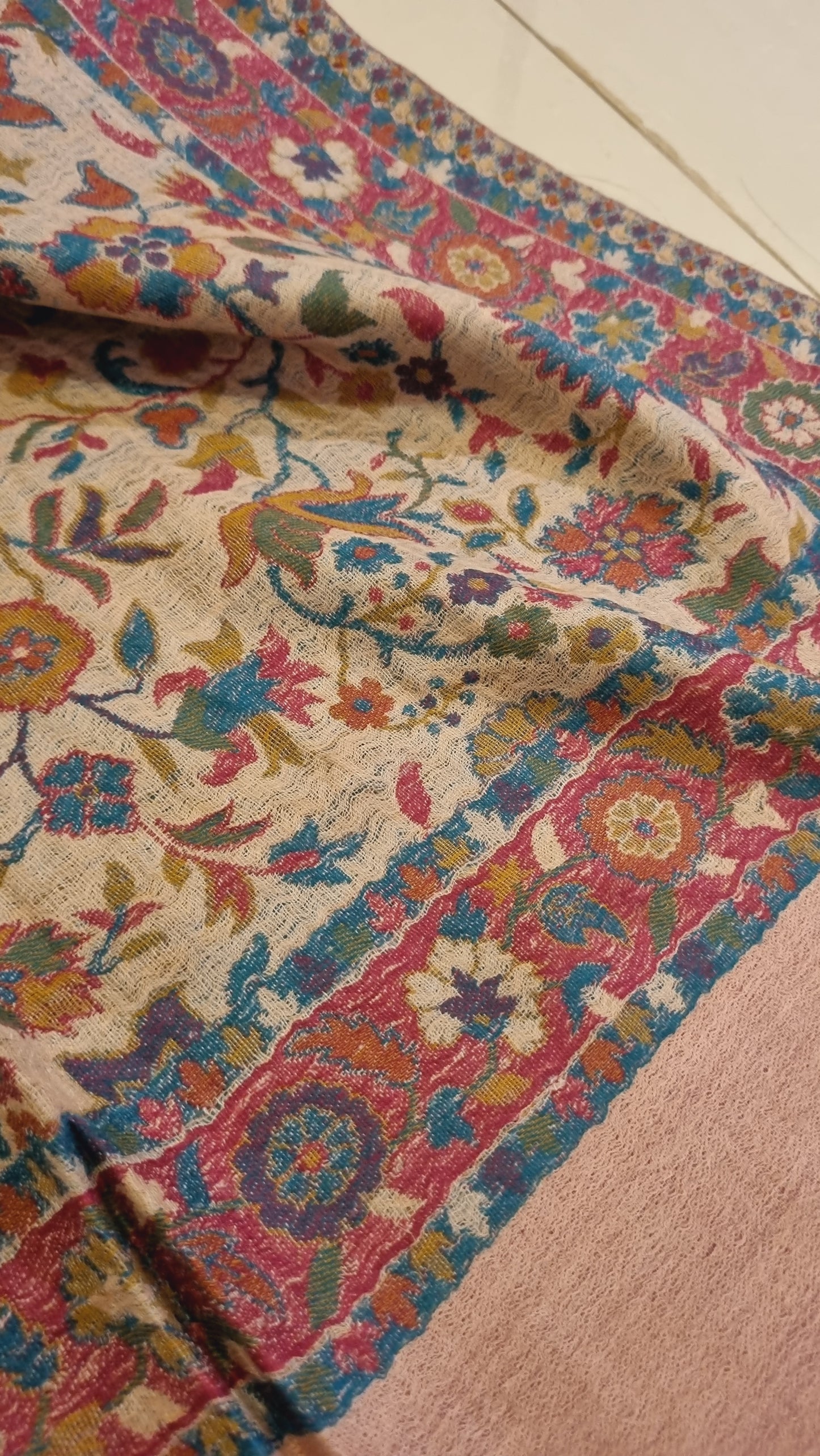 Reversible kaani shawl