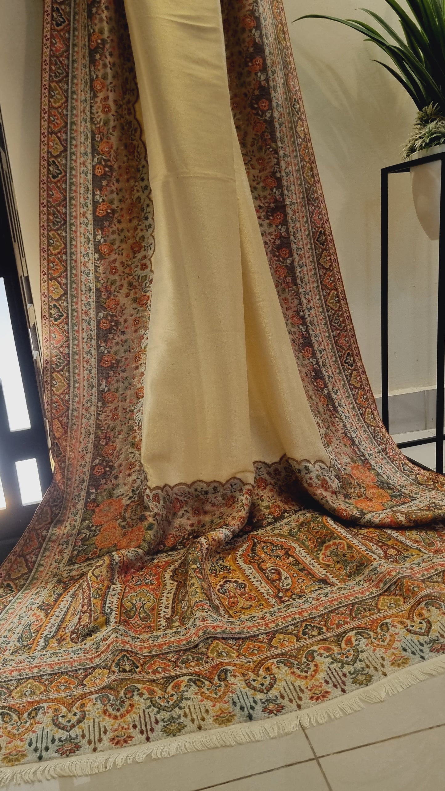 Gandhara moonlight pashmina kaani shawl