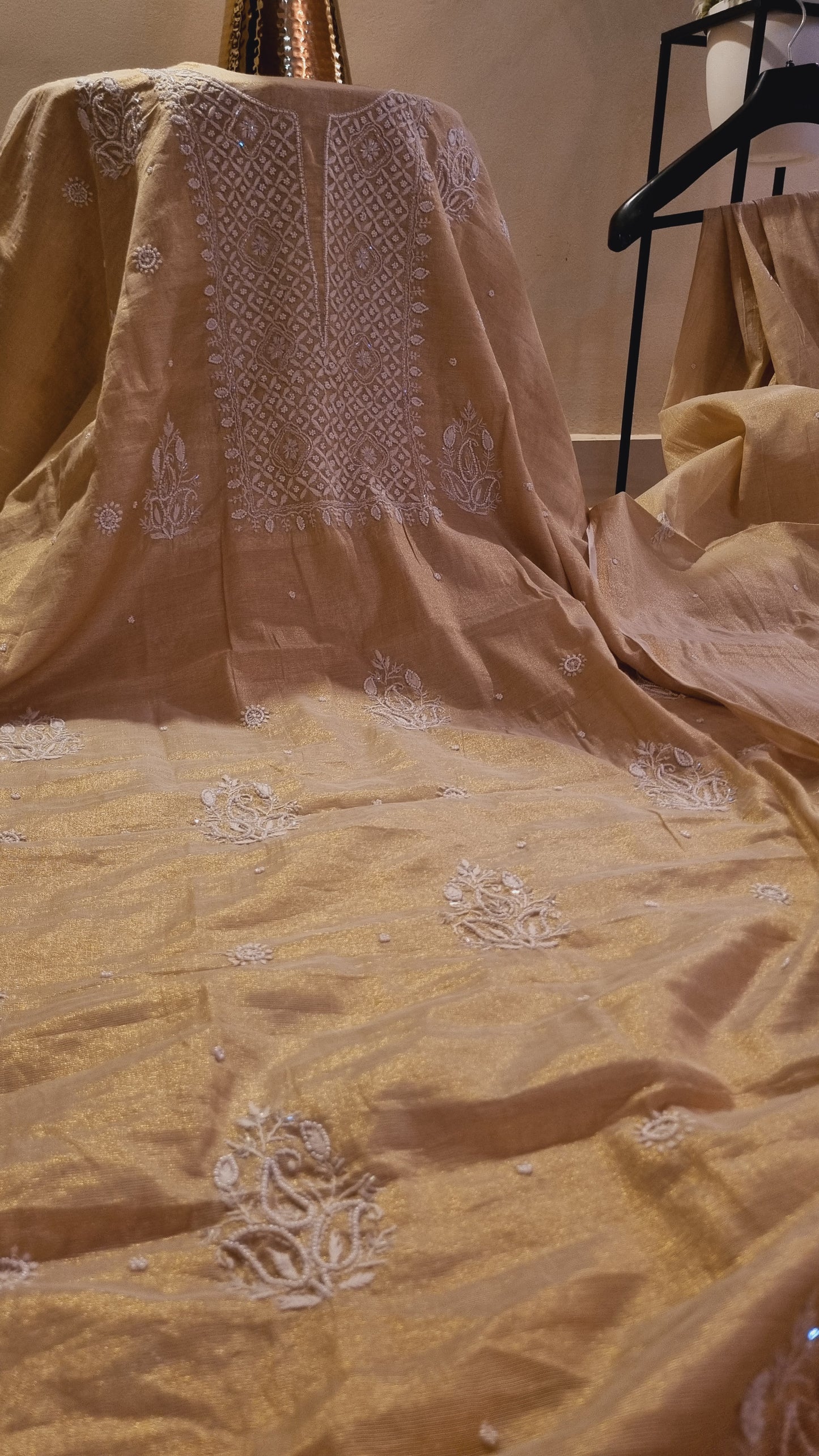 Chanderi silk suit