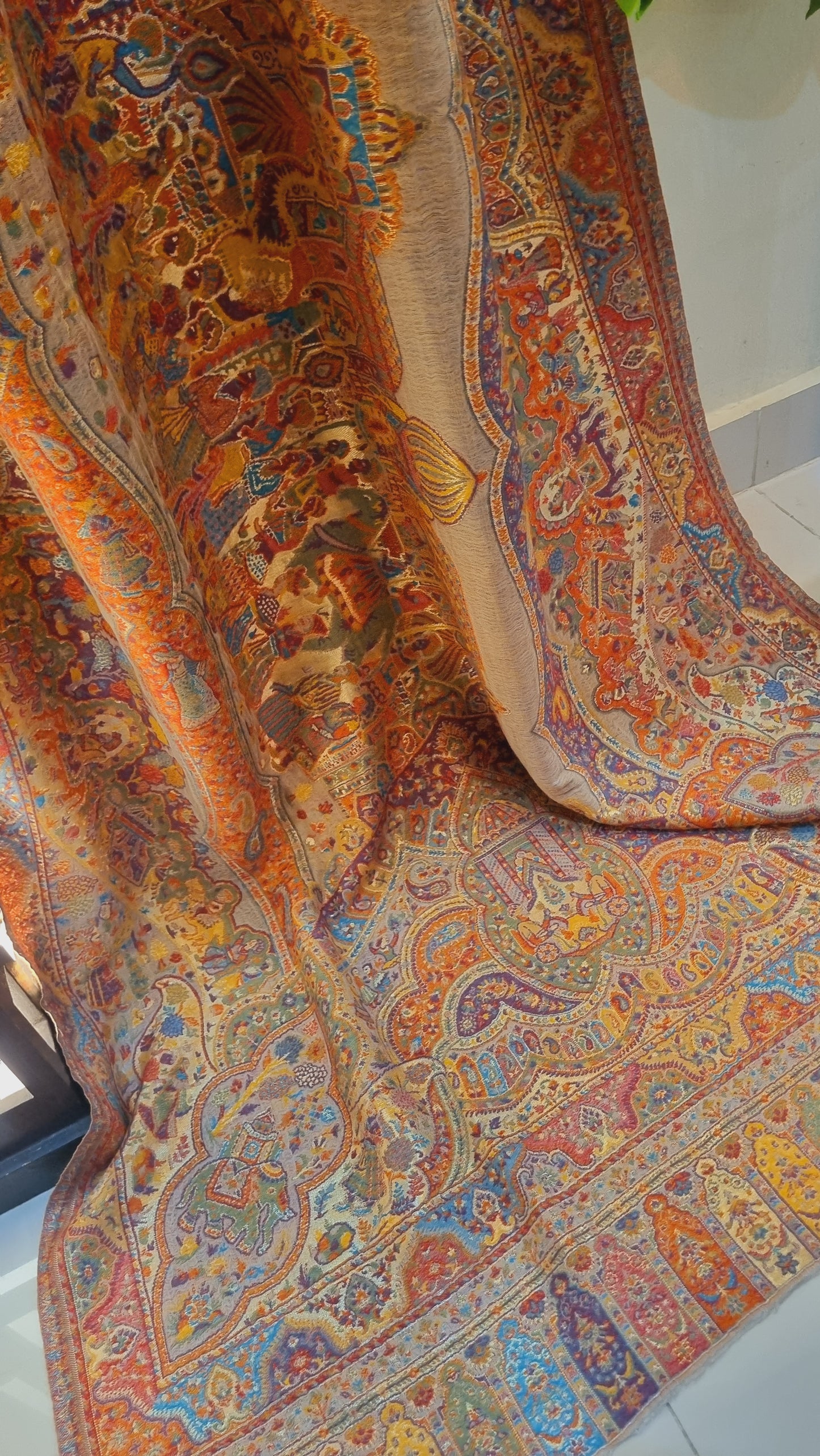 Darbari kaani moonlight tooah shawl