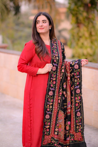 Luxury edit : Pashtoosh kalamkari shawl
