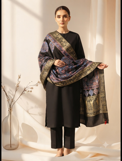 Ajrak silk Dupata