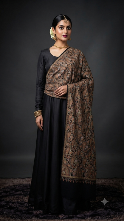 Jama shawl : Pure Pashmina